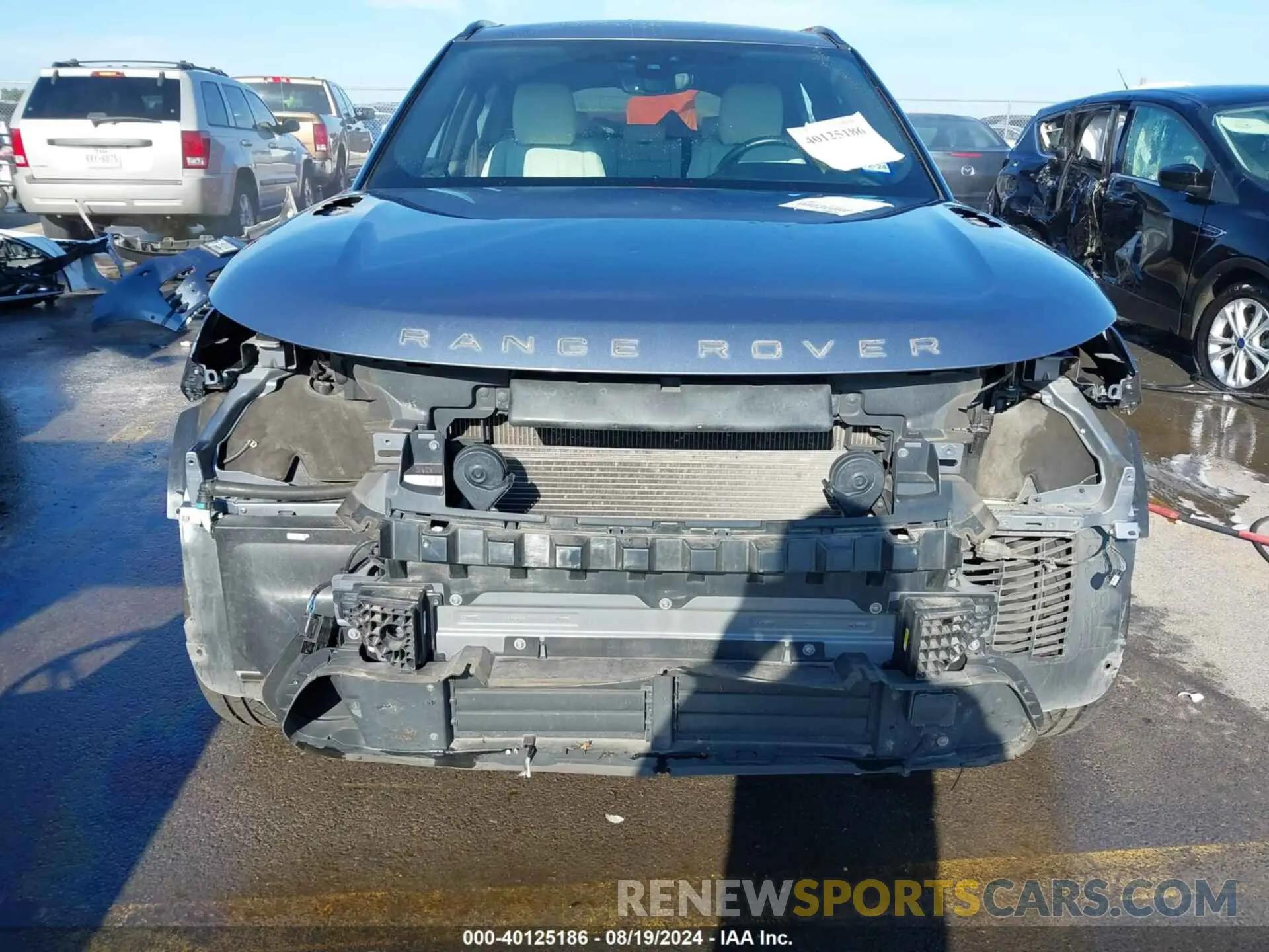 6 fotografías del automóvil dañado SALYL2EX3KA785731 LAND ROVER RANGE ROVER VELAR 2019