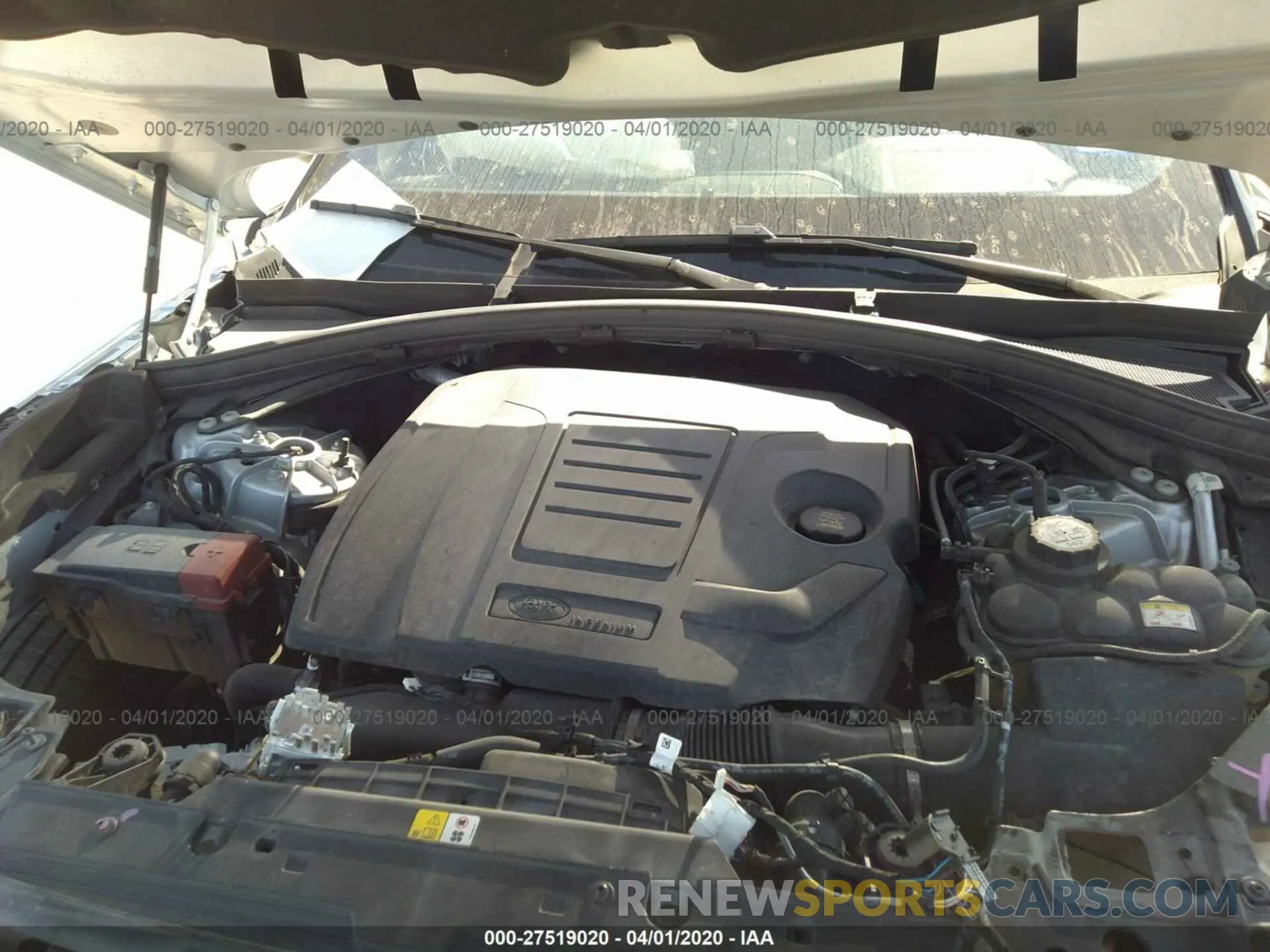 10 fotografías del automóvil dañado SALYL2EX4KA779677 LAND ROVER RANGE ROVER VELAR 2019