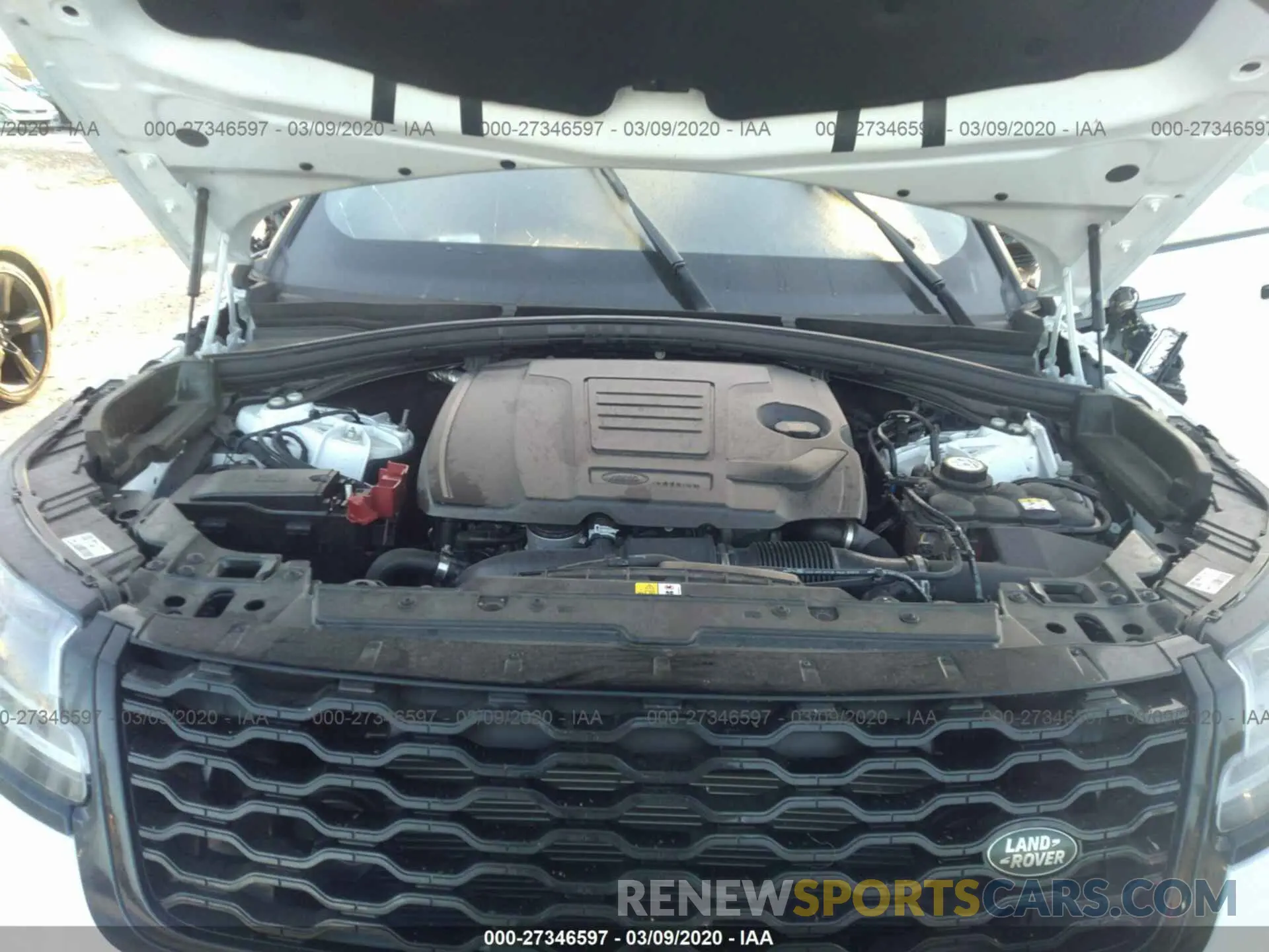 10 fotografías del automóvil dañado SALYL2EX5KA796214 LAND ROVER RANGE ROVER VELAR 2019