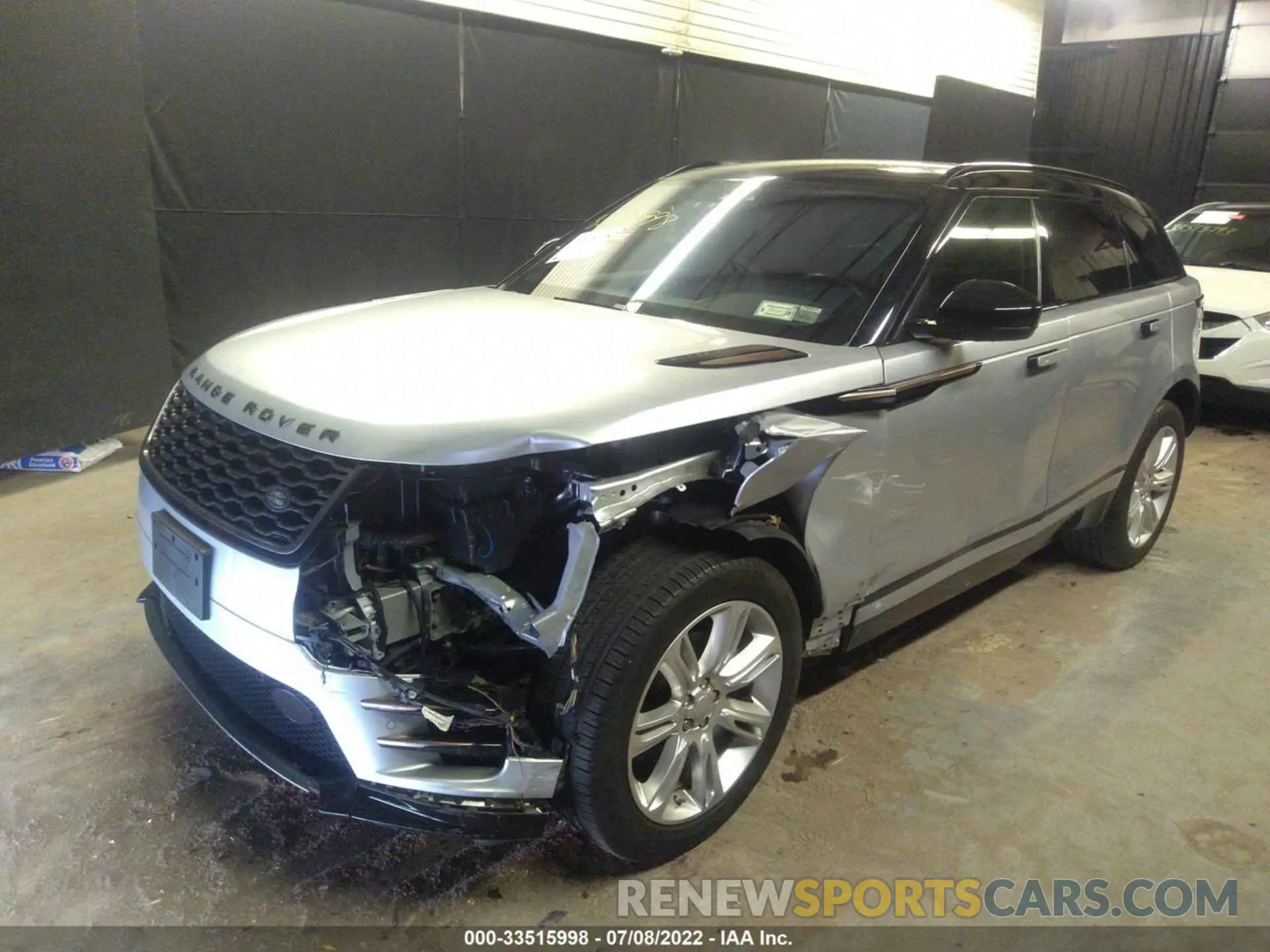 2 fotografías del automóvil dañado SALYL2EX6KA235021 LAND ROVER RANGE ROVER VELAR 2019