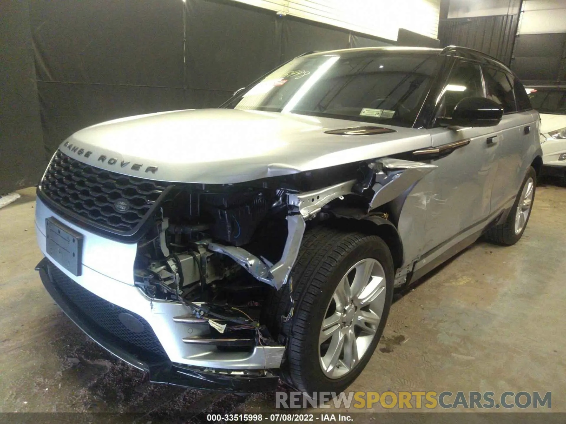 6 fotografías del automóvil dañado SALYL2EX6KA235021 LAND ROVER RANGE ROVER VELAR 2019
