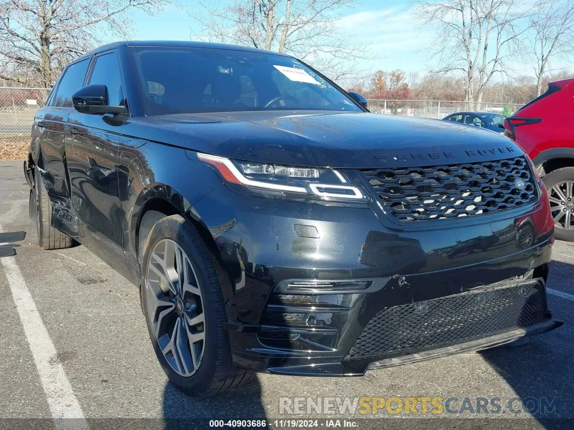 1 fotografías del automóvil dañado SALYL2EX6KA796383 LAND ROVER RANGE ROVER VELAR 2019