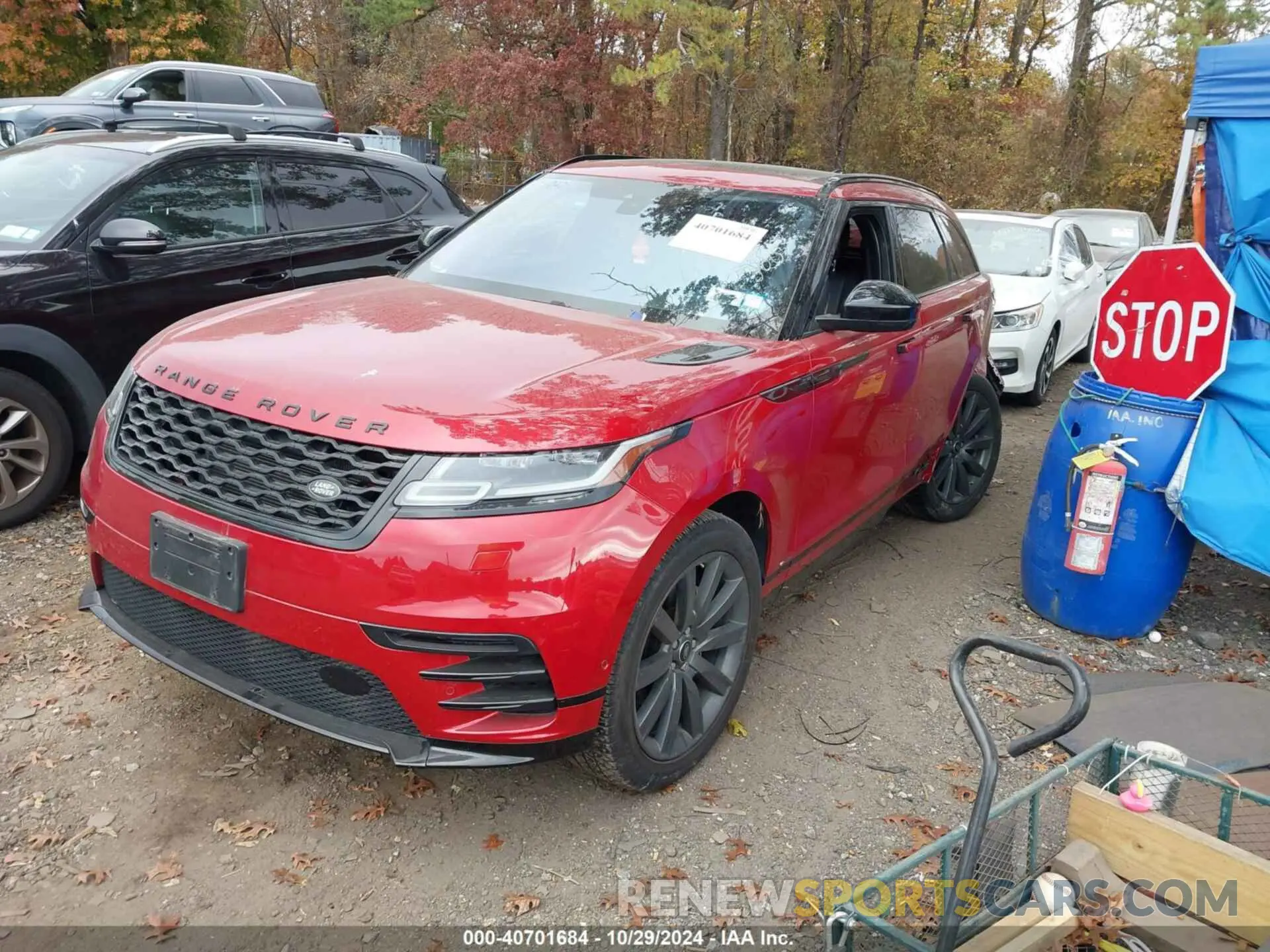 2 fotografías del automóvil dañado SALYL2EX7KA797283 LAND ROVER RANGE ROVER VELAR 2019