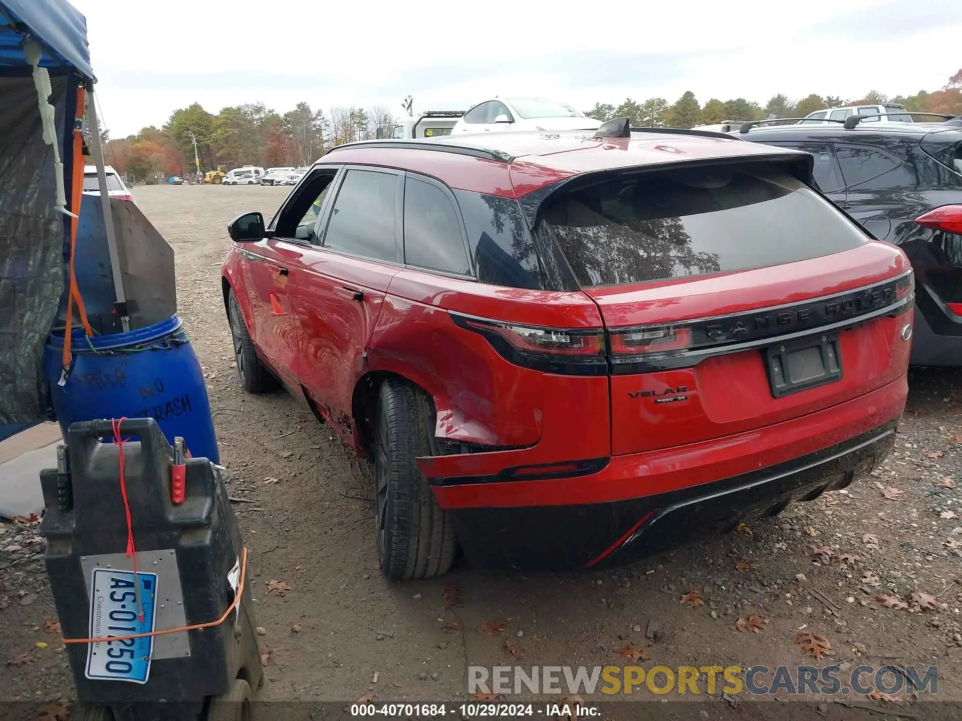 3 fotografías del automóvil dañado SALYL2EX7KA797283 LAND ROVER RANGE ROVER VELAR 2019