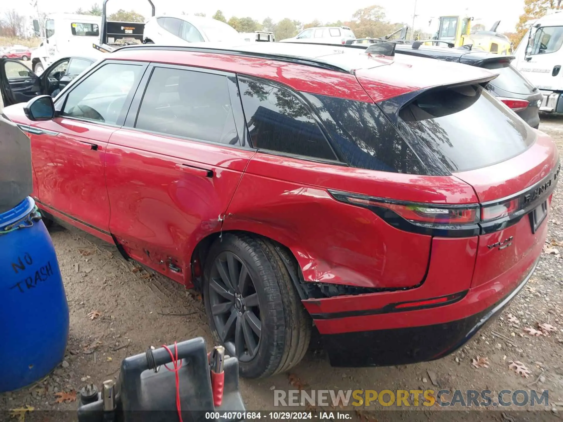 6 fotografías del automóvil dañado SALYL2EX7KA797283 LAND ROVER RANGE ROVER VELAR 2019