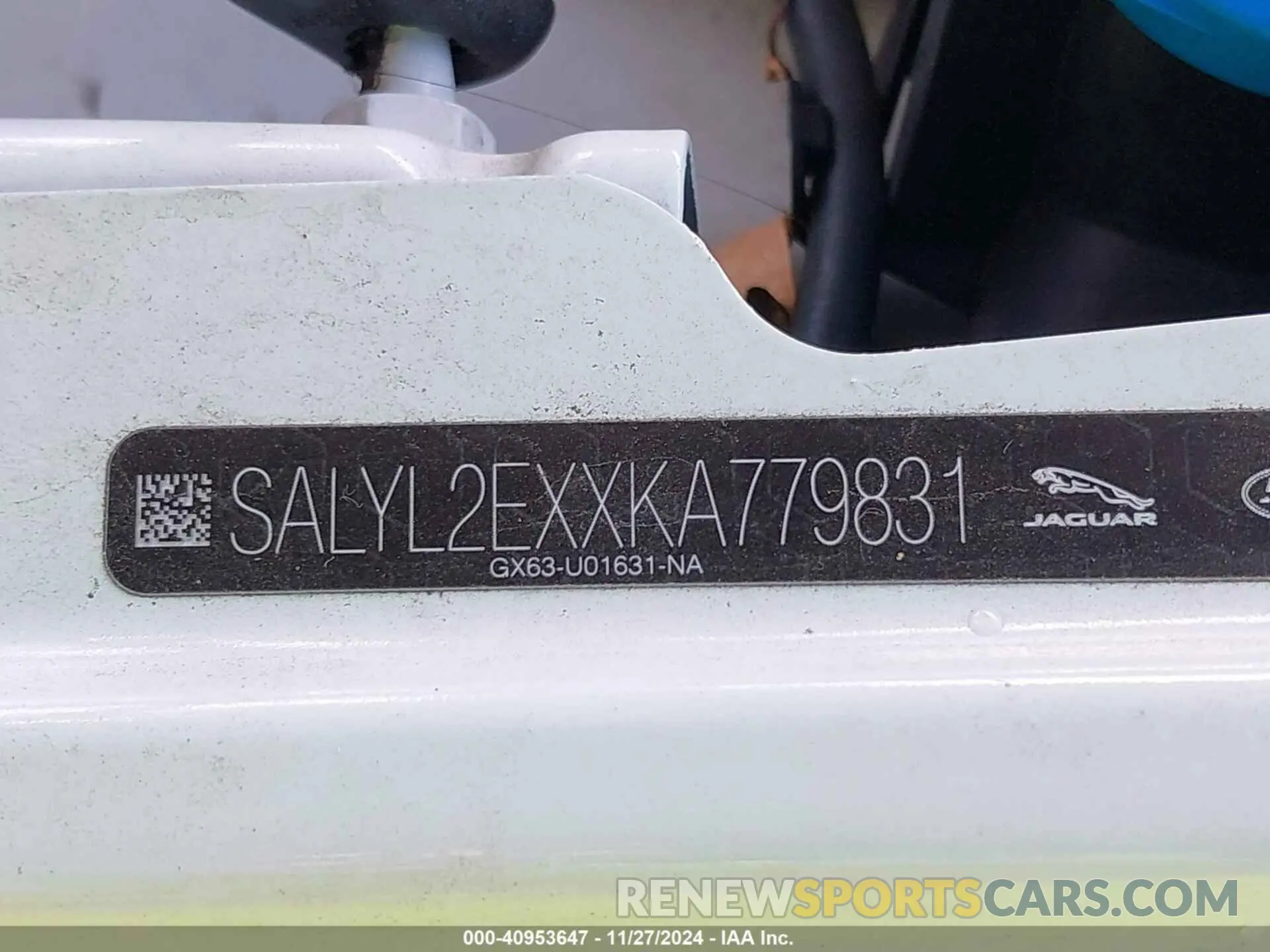 9 fotografías del automóvil dañado SALYL2EXXKA779831 LAND ROVER RANGE ROVER VELAR 2019
