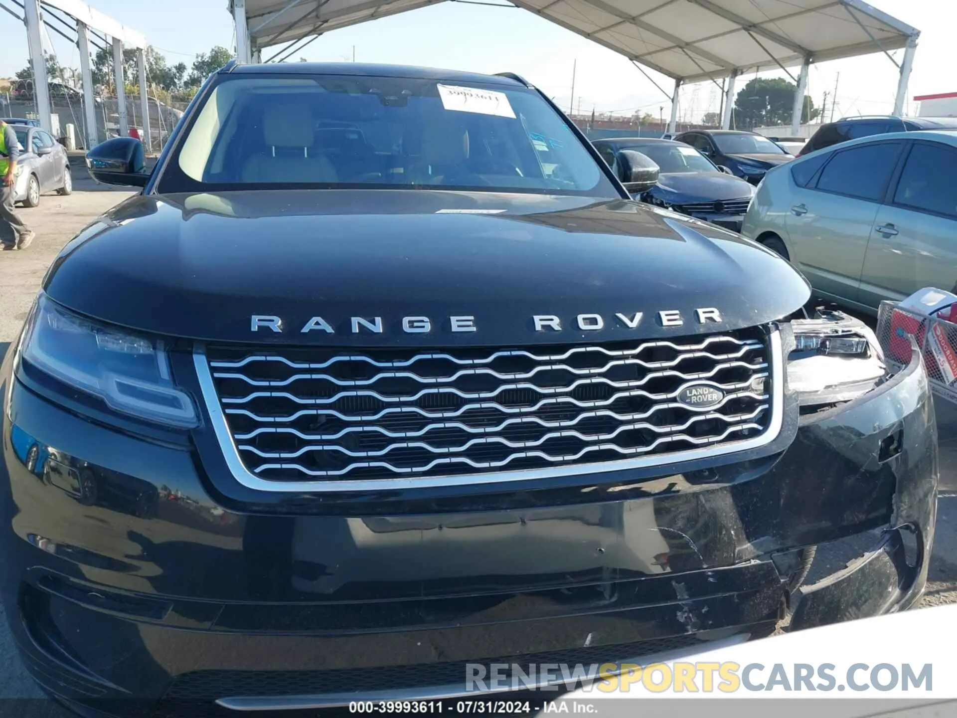 12 fotografías del automóvil dañado SALYB2EX2LA290537 LAND ROVER RANGE ROVER VELAR 2020
