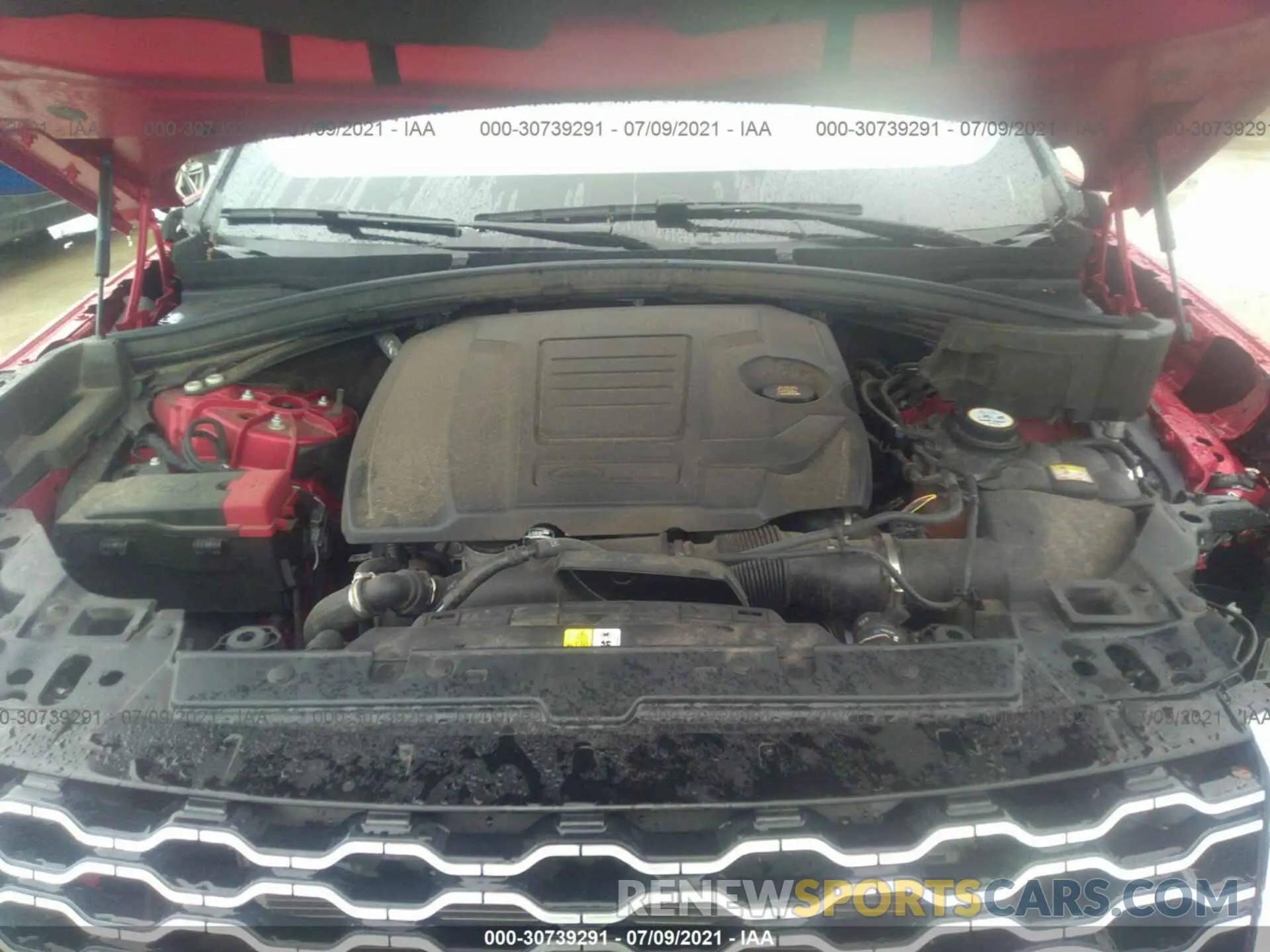 10 fotografías del automóvil dañado SALYB2EX3LA240066 LAND ROVER RANGE ROVER VELAR 2020