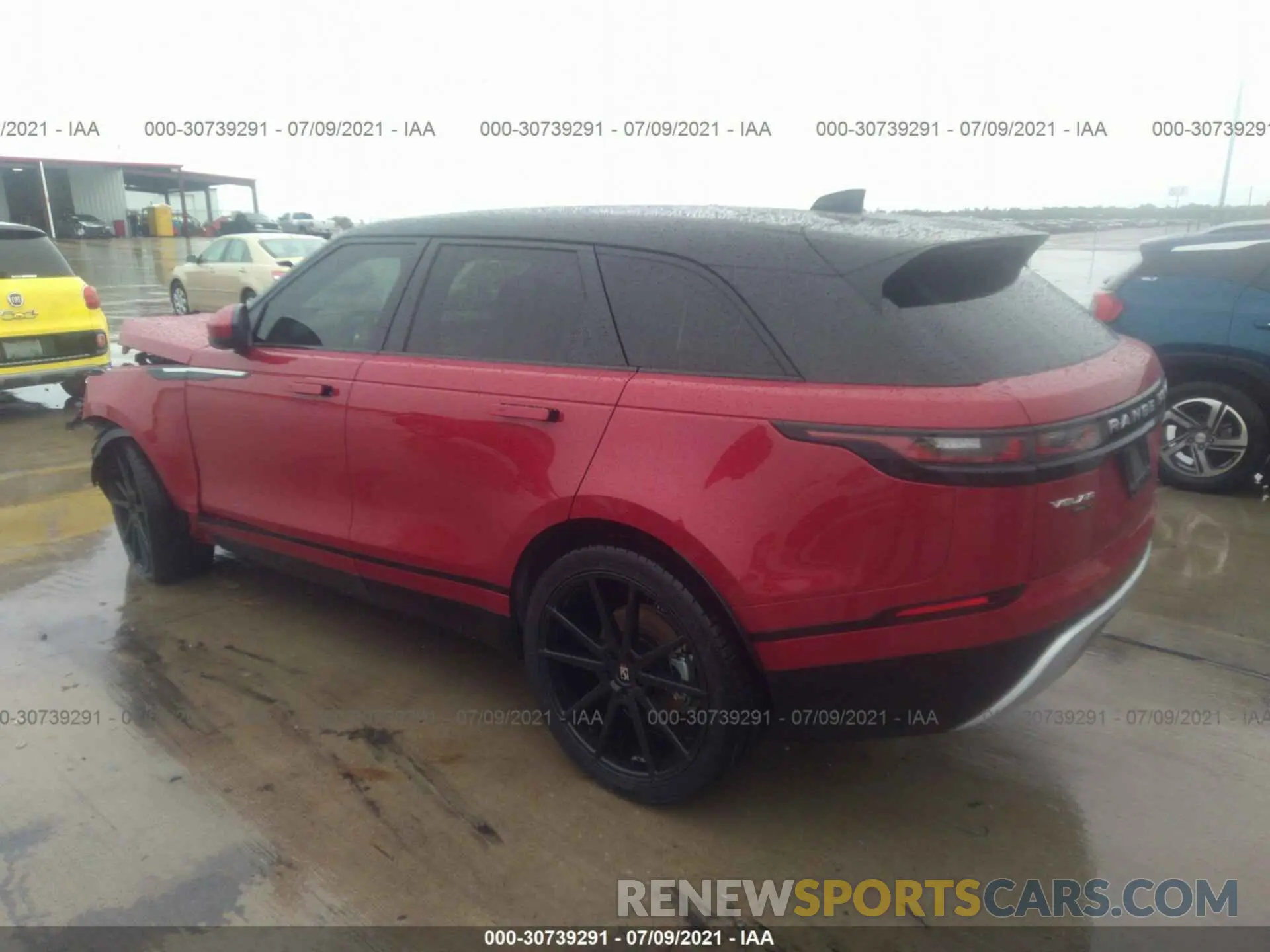 3 fotografías del automóvil dañado SALYB2EX3LA240066 LAND ROVER RANGE ROVER VELAR 2020