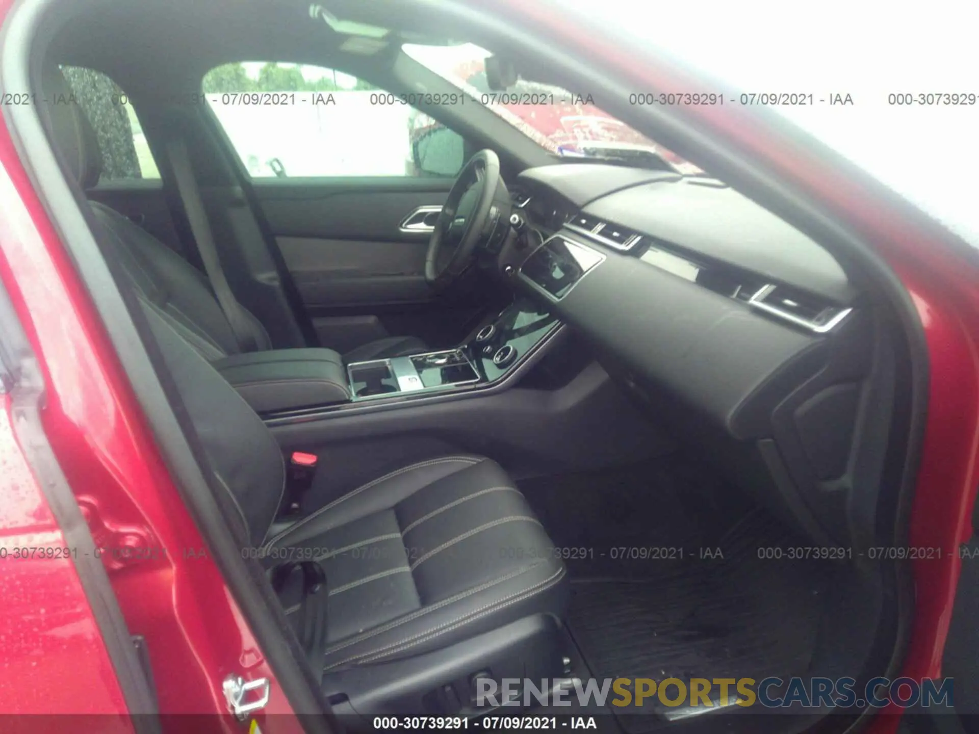 5 fotografías del automóvil dañado SALYB2EX3LA240066 LAND ROVER RANGE ROVER VELAR 2020