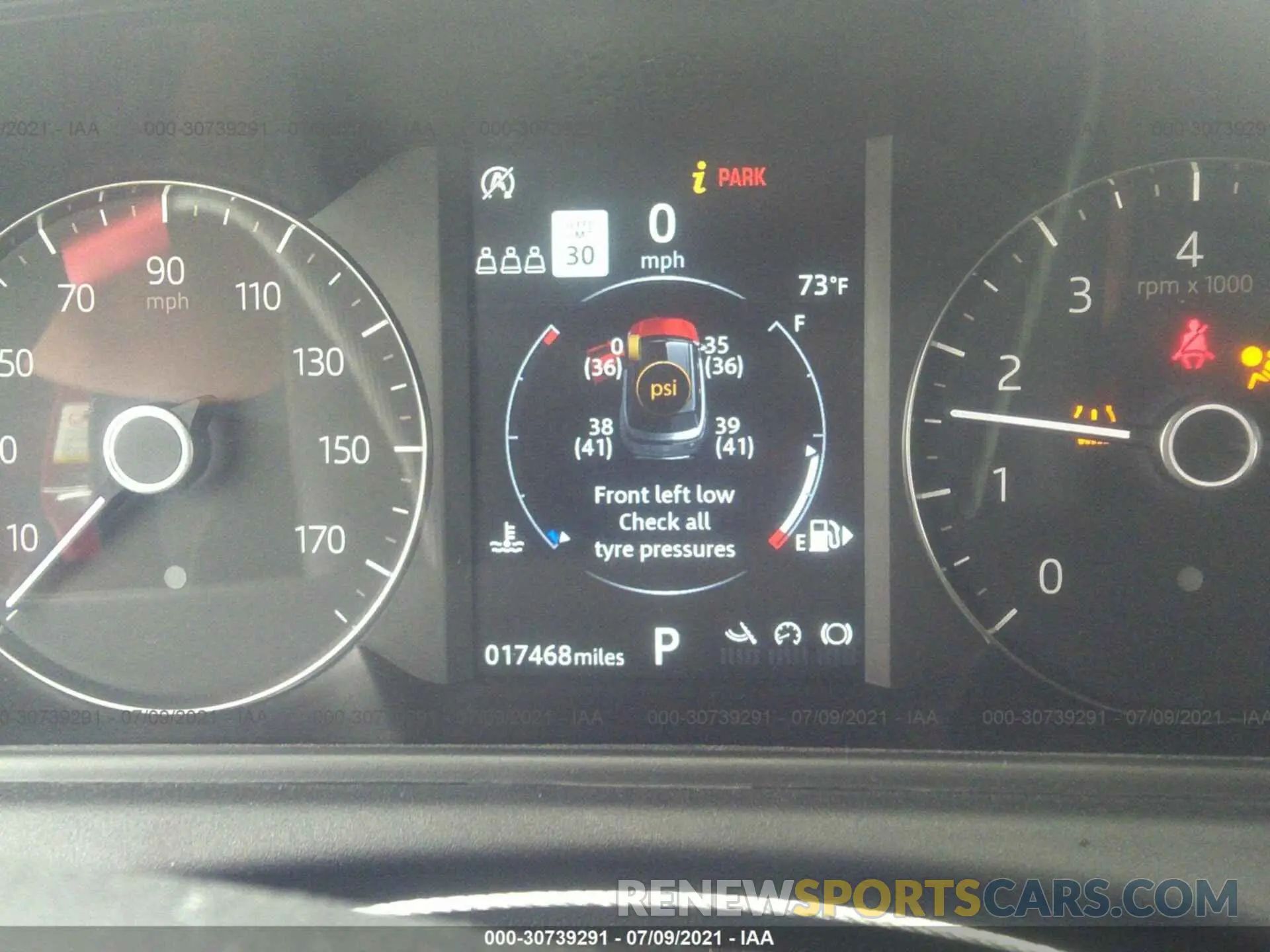 7 fotografías del automóvil dañado SALYB2EX3LA240066 LAND ROVER RANGE ROVER VELAR 2020