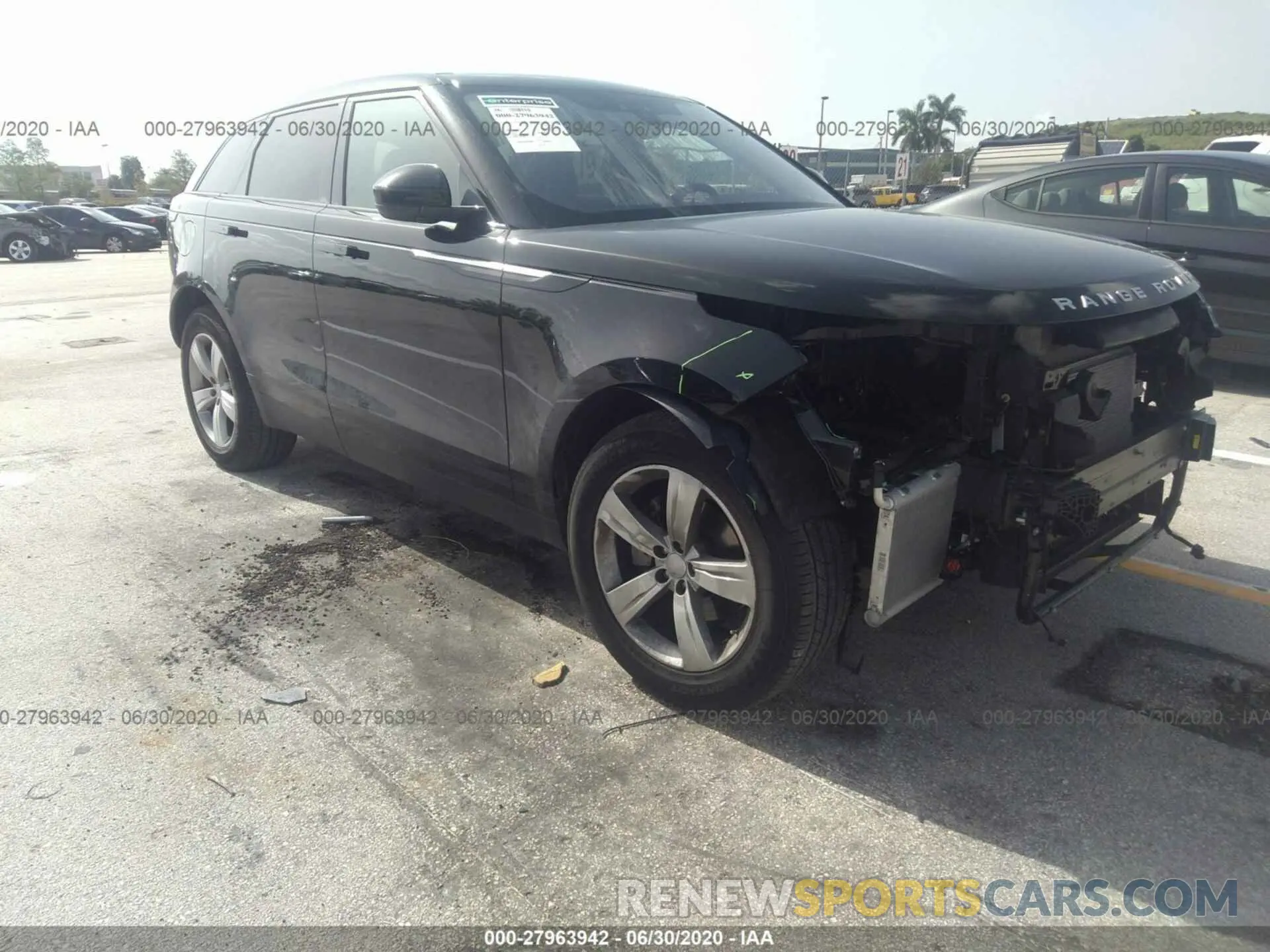 1 fotografías del automóvil dañado SALYB2EX3LA247972 LAND ROVER RANGE ROVER VELAR 2020