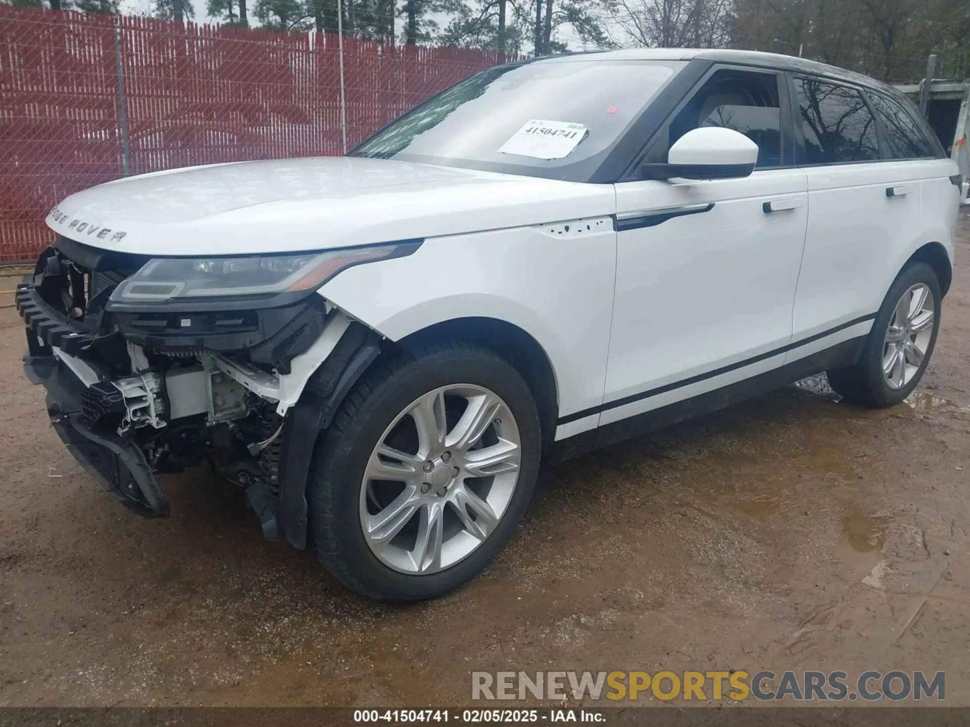 2 fotografías del automóvil dañado SALYB2EX4LA238438 LAND ROVER RANGE ROVER VELAR 2020