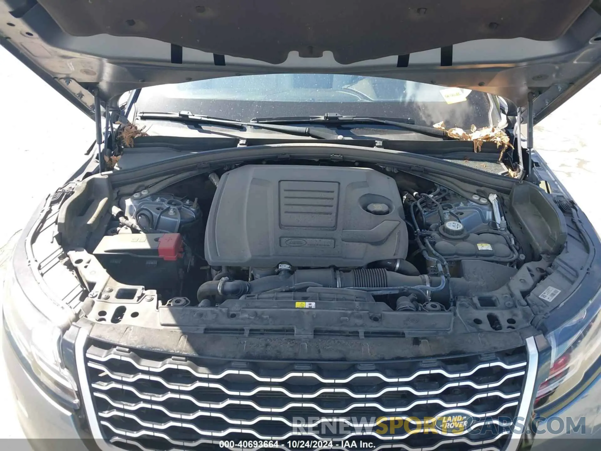 10 fotografías del automóvil dañado SALYB2EX4LA240383 LAND ROVER RANGE ROVER VELAR 2020