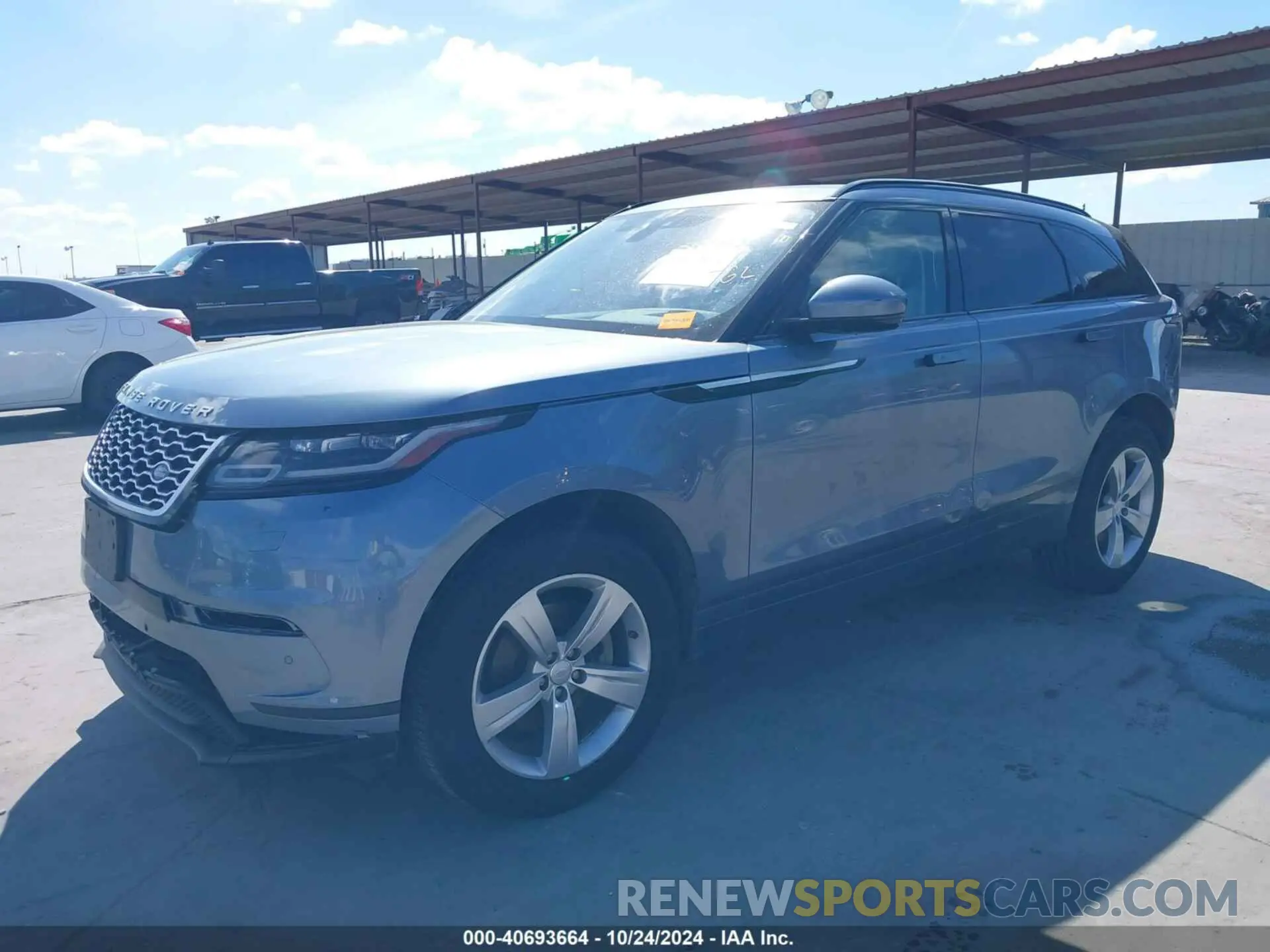 2 fotografías del automóvil dañado SALYB2EX4LA240383 LAND ROVER RANGE ROVER VELAR 2020