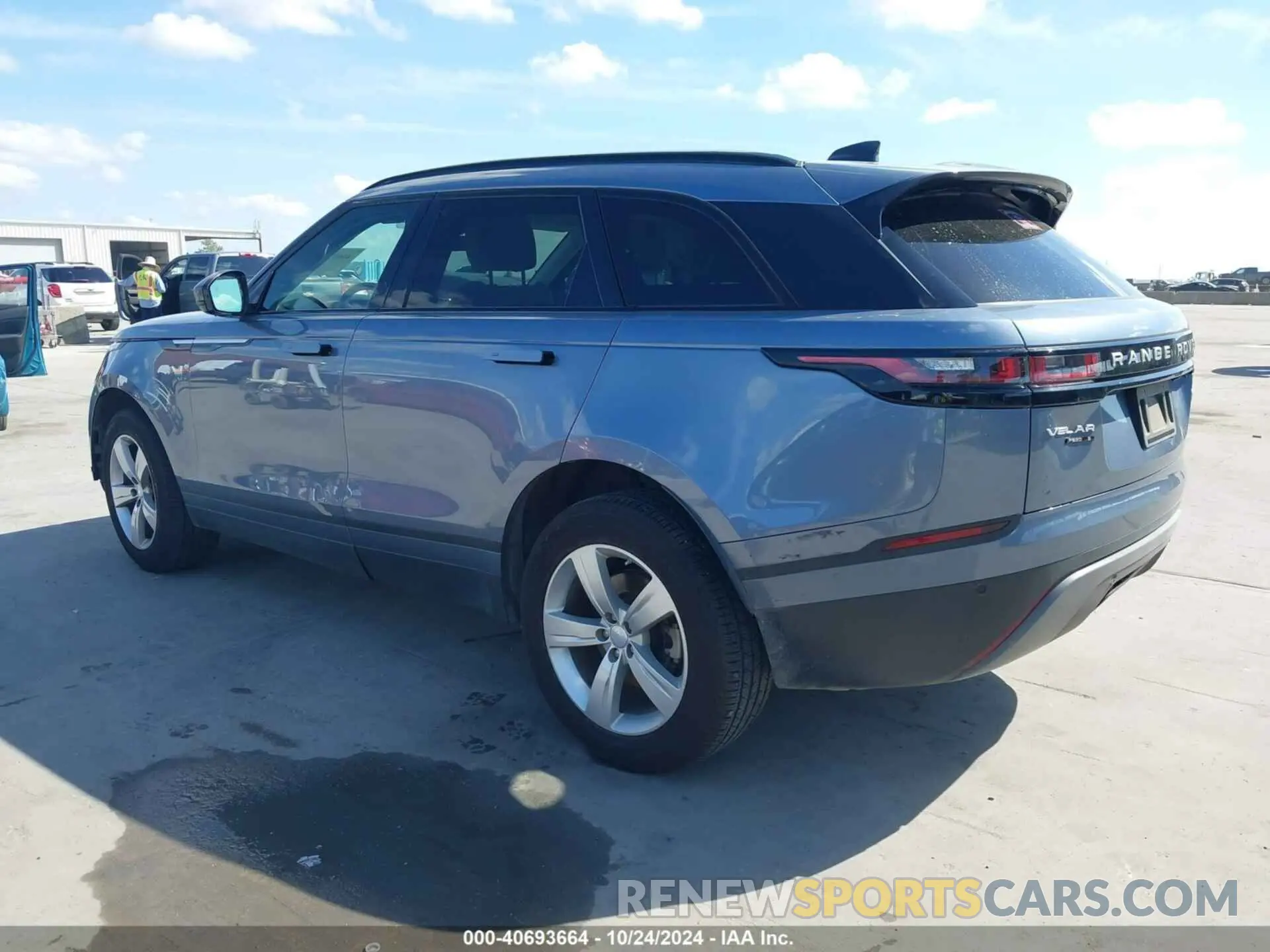 3 fotografías del automóvil dañado SALYB2EX4LA240383 LAND ROVER RANGE ROVER VELAR 2020