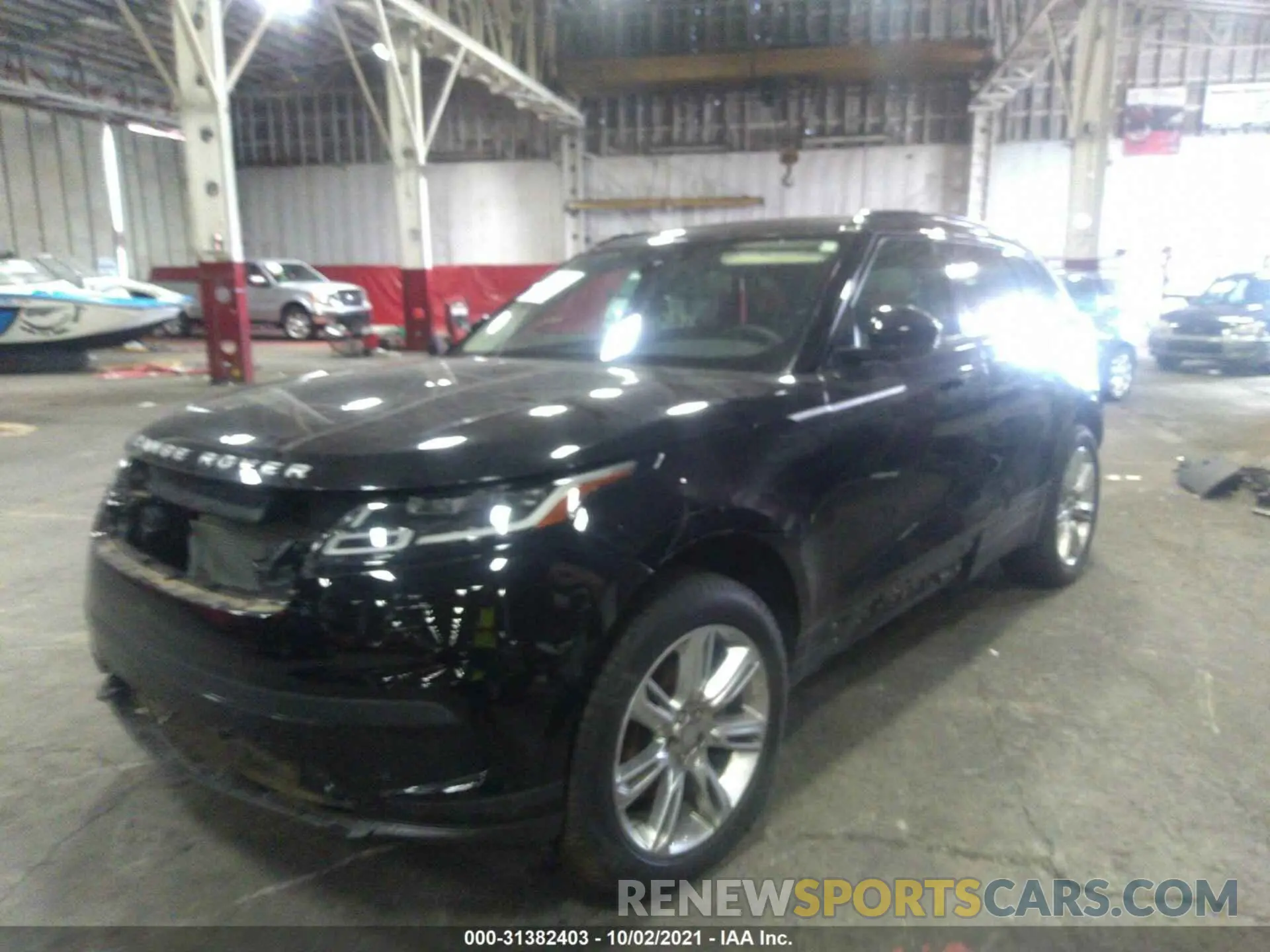 2 fotografías del automóvil dañado SALYB2EX5LA283923 LAND ROVER RANGE ROVER VELAR 2020