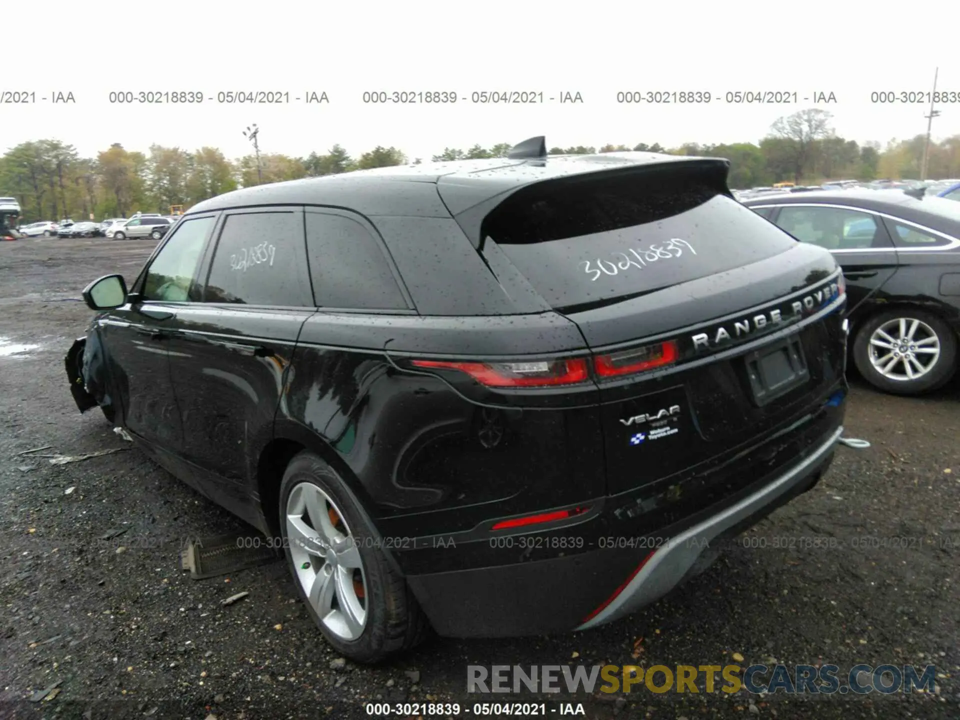 3 fotografías del automóvil dañado SALYB2EX6LA248582 LAND ROVER RANGE ROVER VELAR 2020
