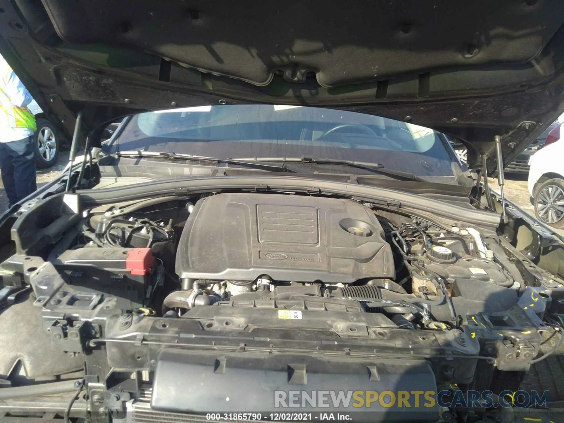 10 fotografías del automóvil dañado SALYB2EX6LA252843 LAND ROVER RANGE ROVER VELAR 2020