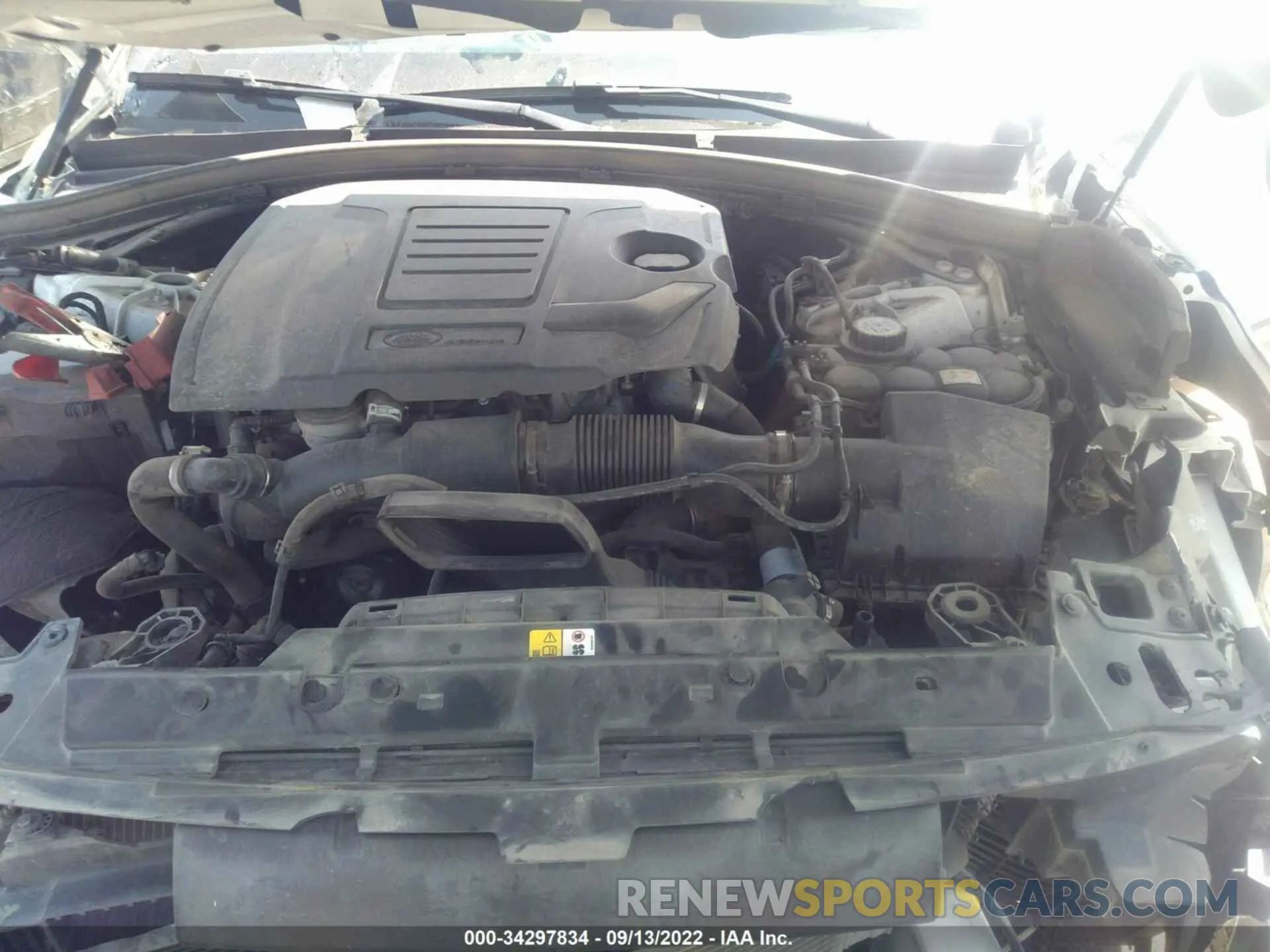 10 fotografías del automóvil dañado SALYB2EX6LA261204 LAND ROVER RANGE ROVER VELAR 2020