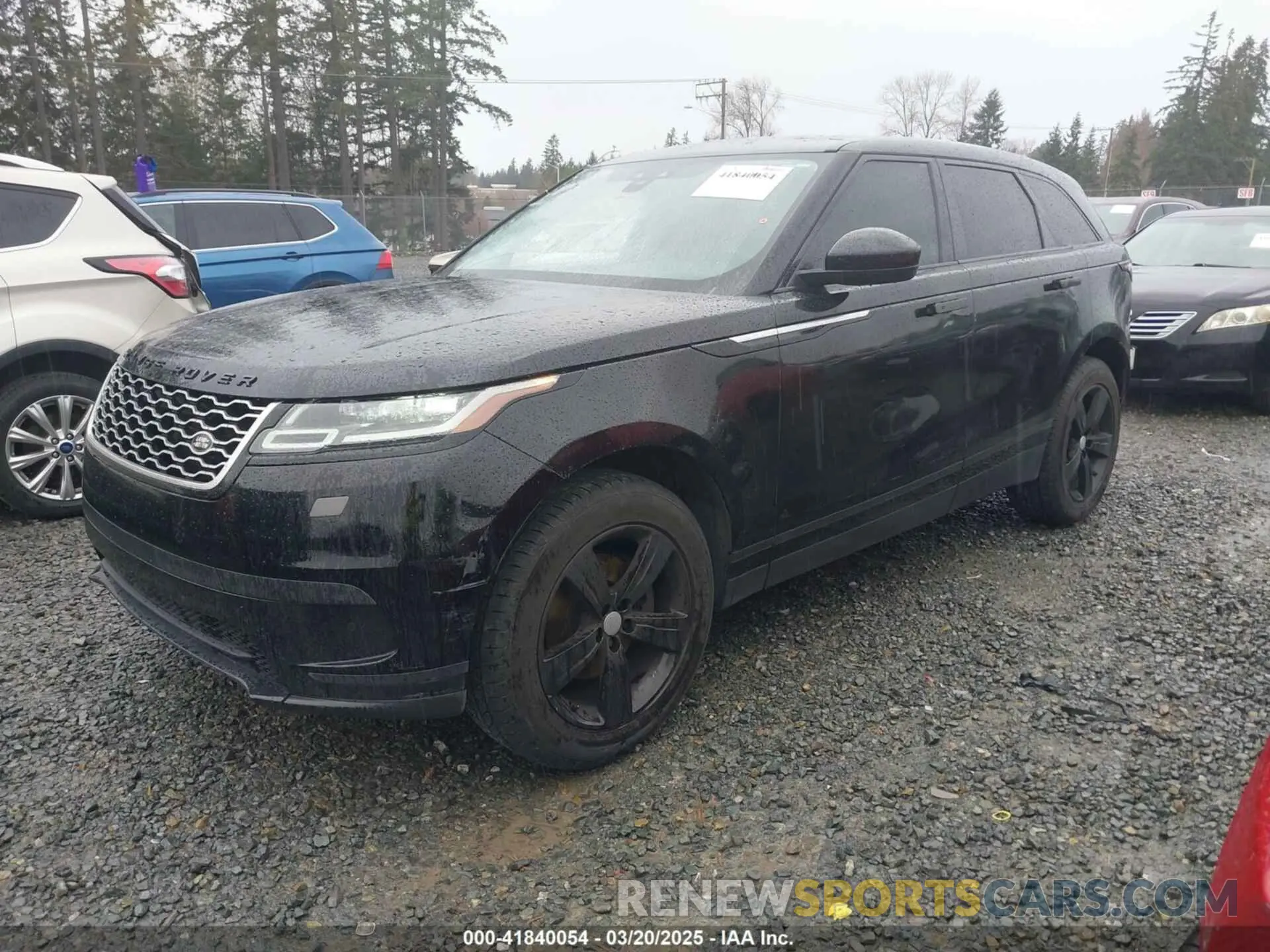 2 fotografías del automóvil dañado SALYB2EX7LA265410 LAND ROVER RANGE ROVER VELAR 2020