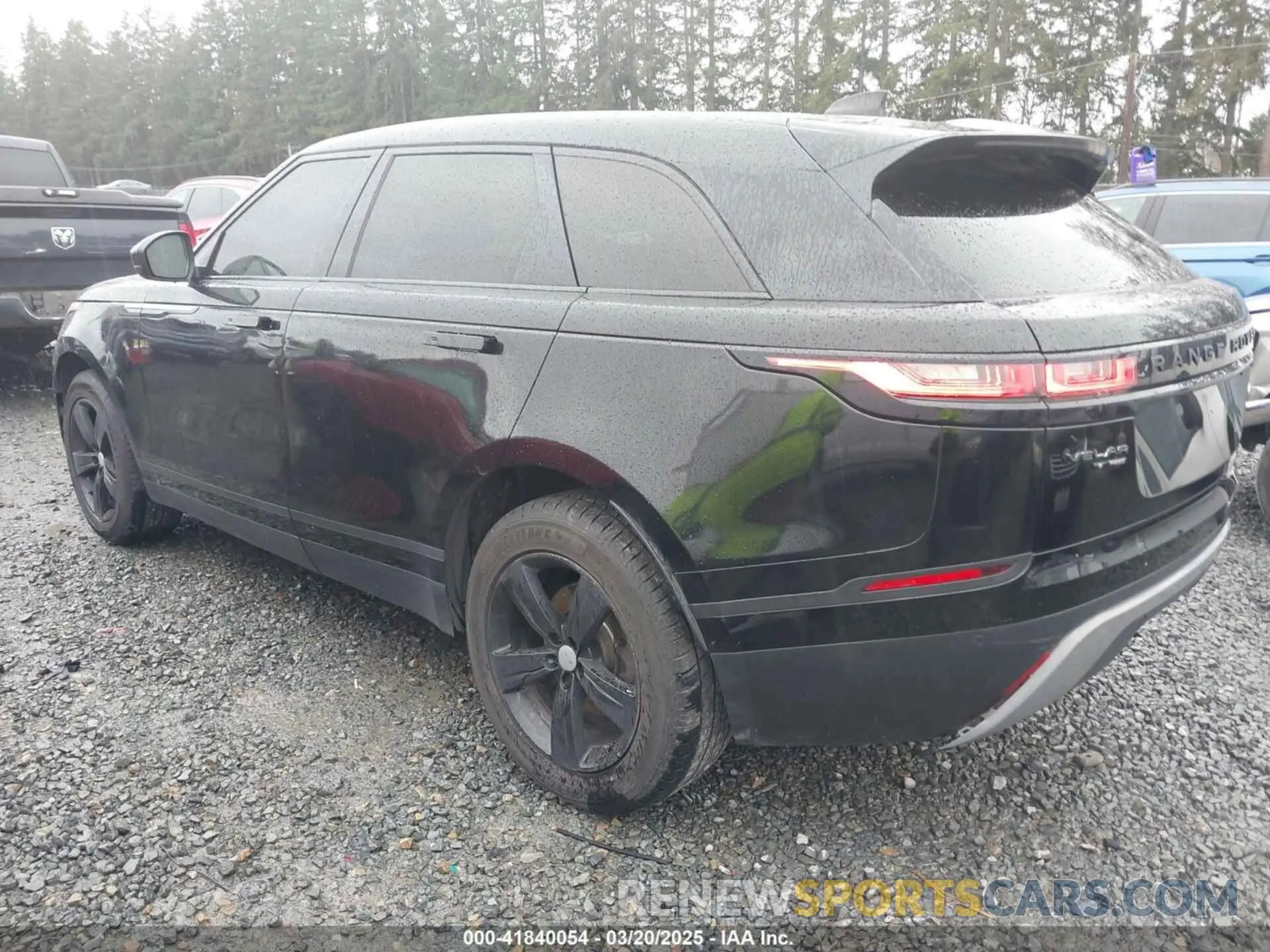 3 fotografías del automóvil dañado SALYB2EX7LA265410 LAND ROVER RANGE ROVER VELAR 2020