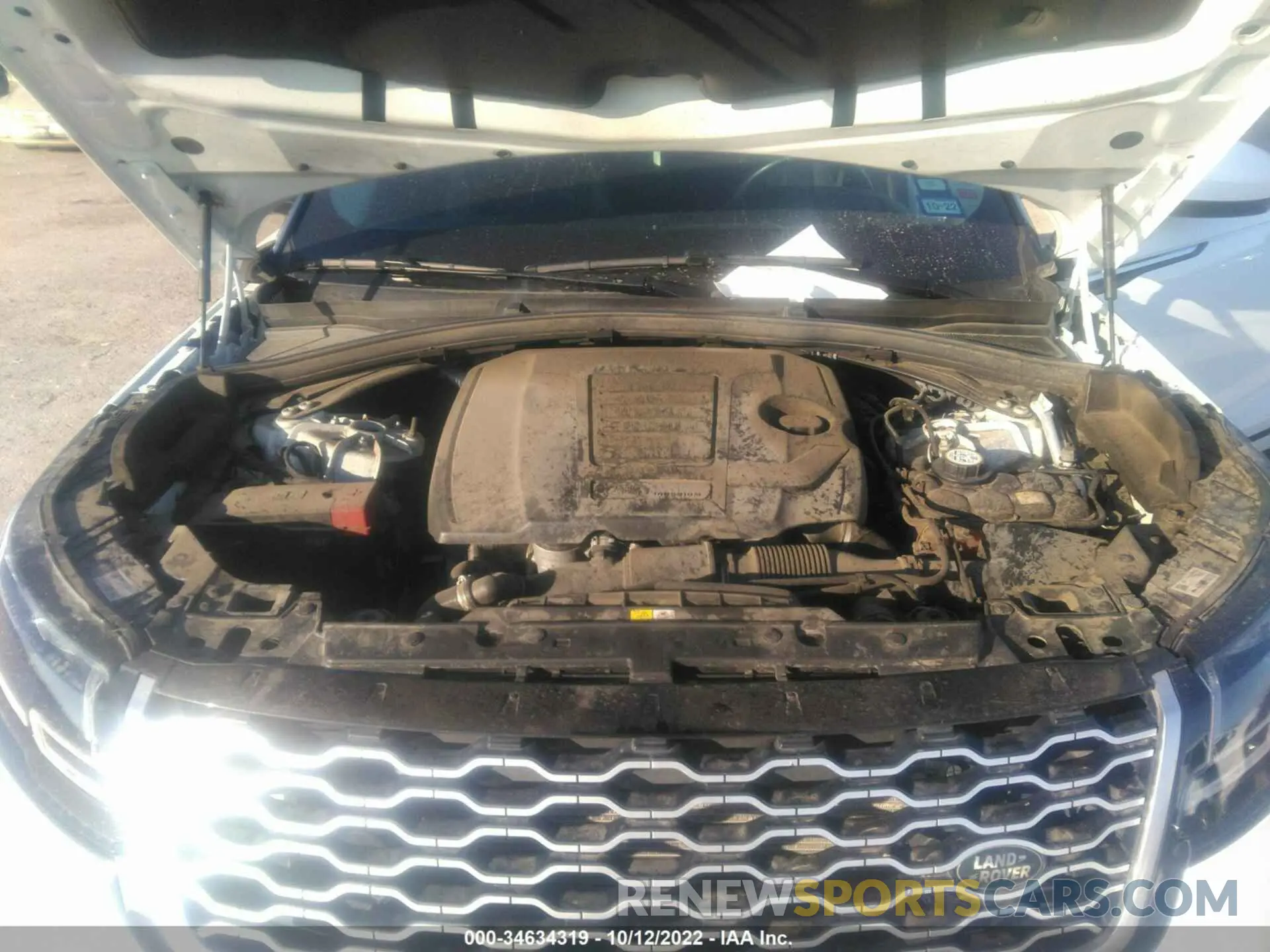10 fotografías del automóvil dañado SALYB2EX7LA269750 LAND ROVER RANGE ROVER VELAR 2020