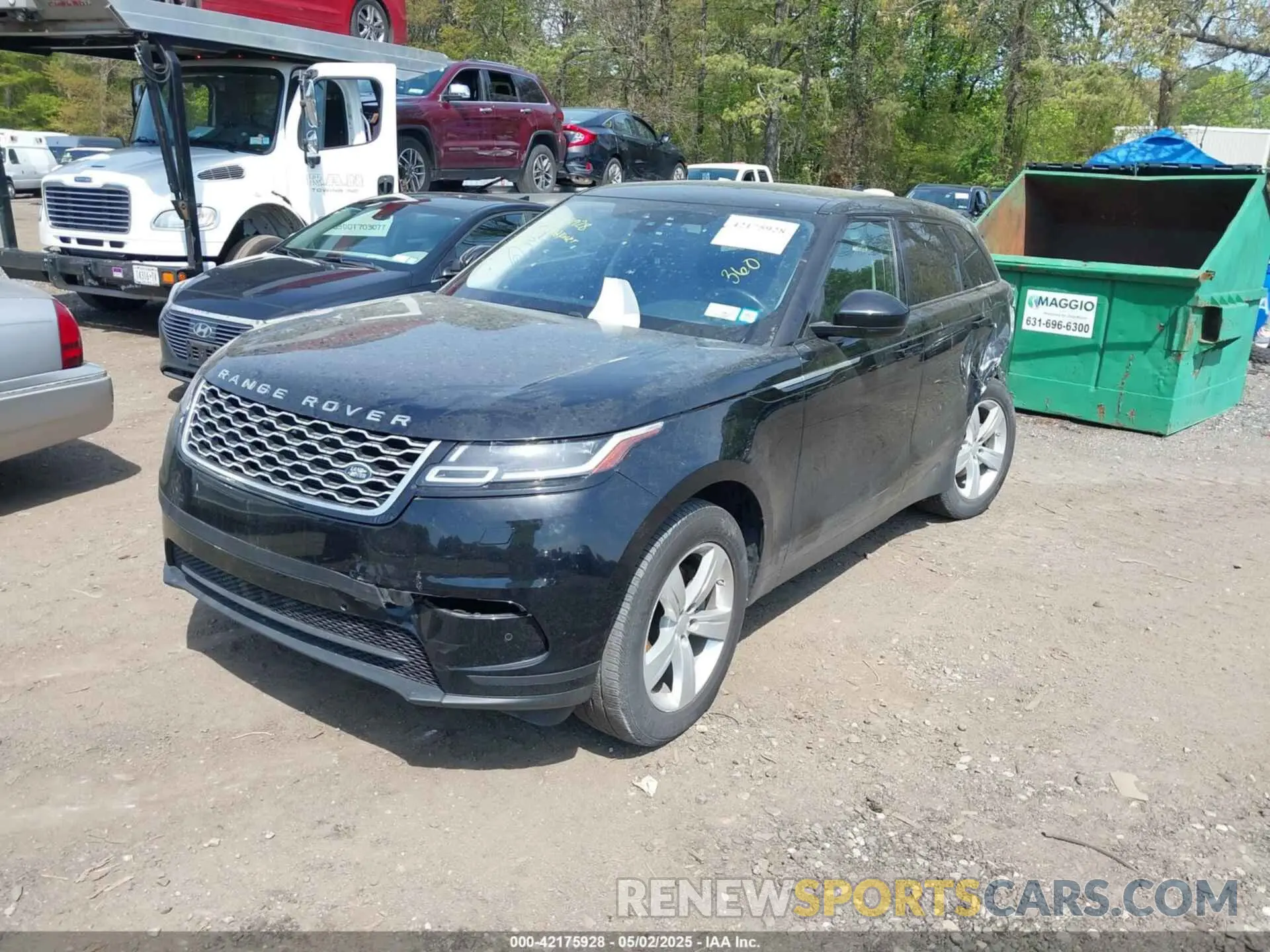 2 fotografías del automóvil dañado SALYB2EX8LA265495 LAND ROVER RANGE ROVER VELAR 2020