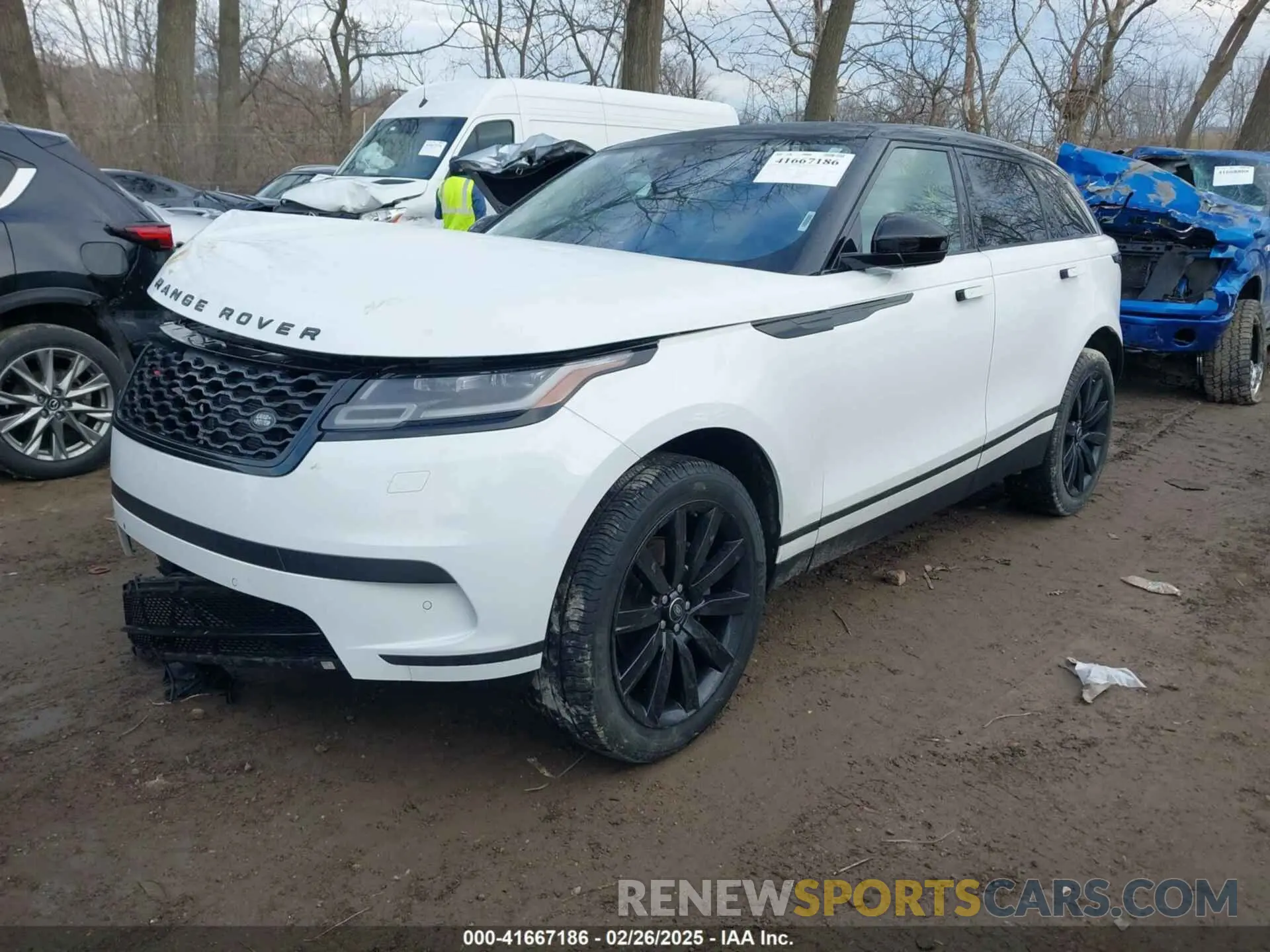 2 fotografías del automóvil dañado SALYB2EX9LA287831 LAND ROVER RANGE ROVER VELAR 2020