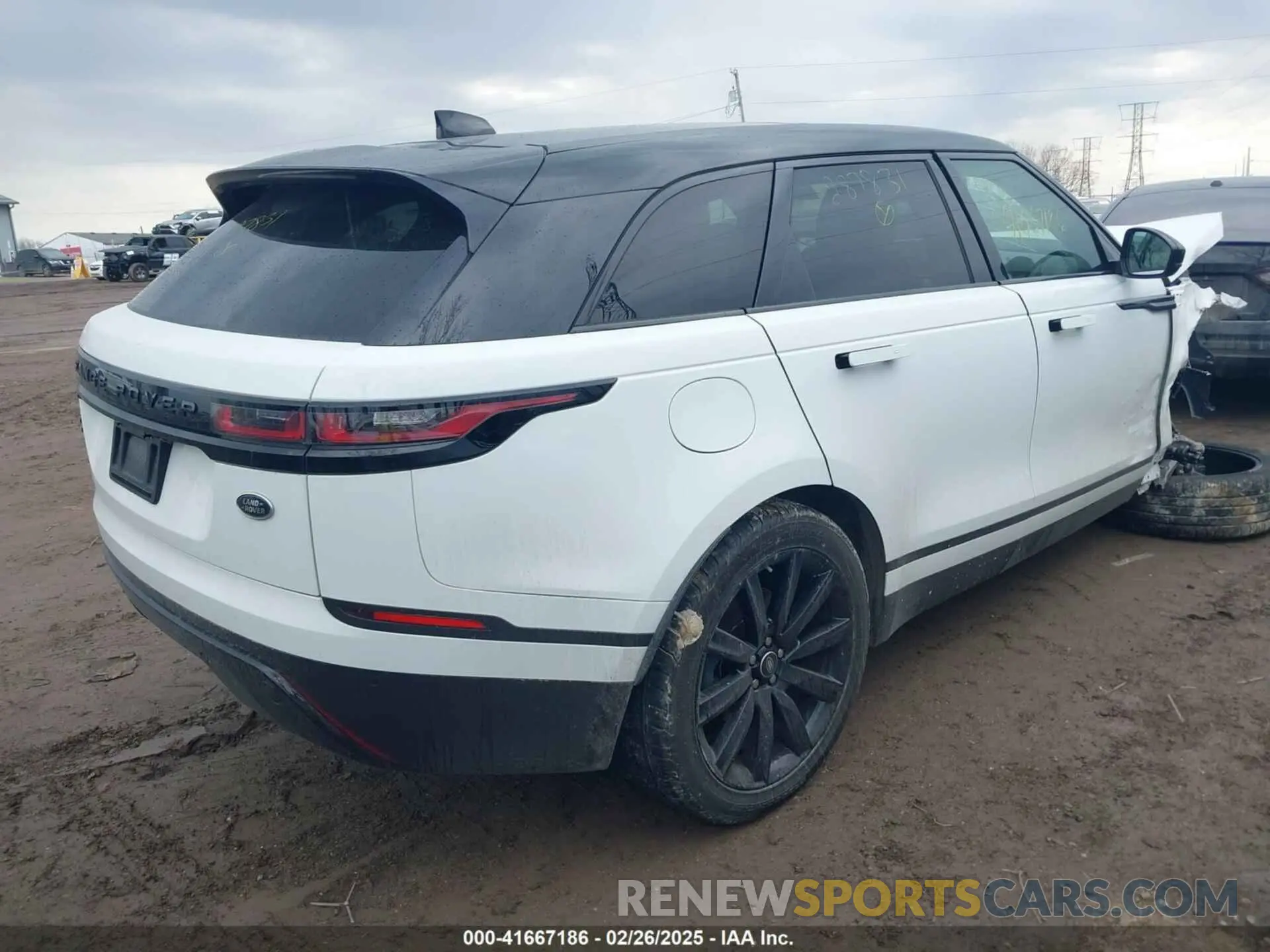 4 fotografías del automóvil dañado SALYB2EX9LA287831 LAND ROVER RANGE ROVER VELAR 2020