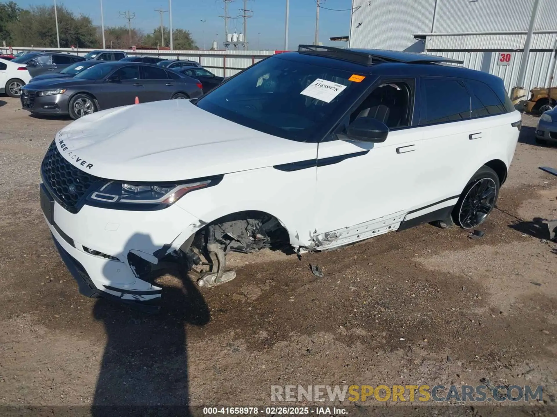 6 fotografías del automóvil dañado SALYB2EX9LA289398 LAND ROVER RANGE ROVER VELAR 2020