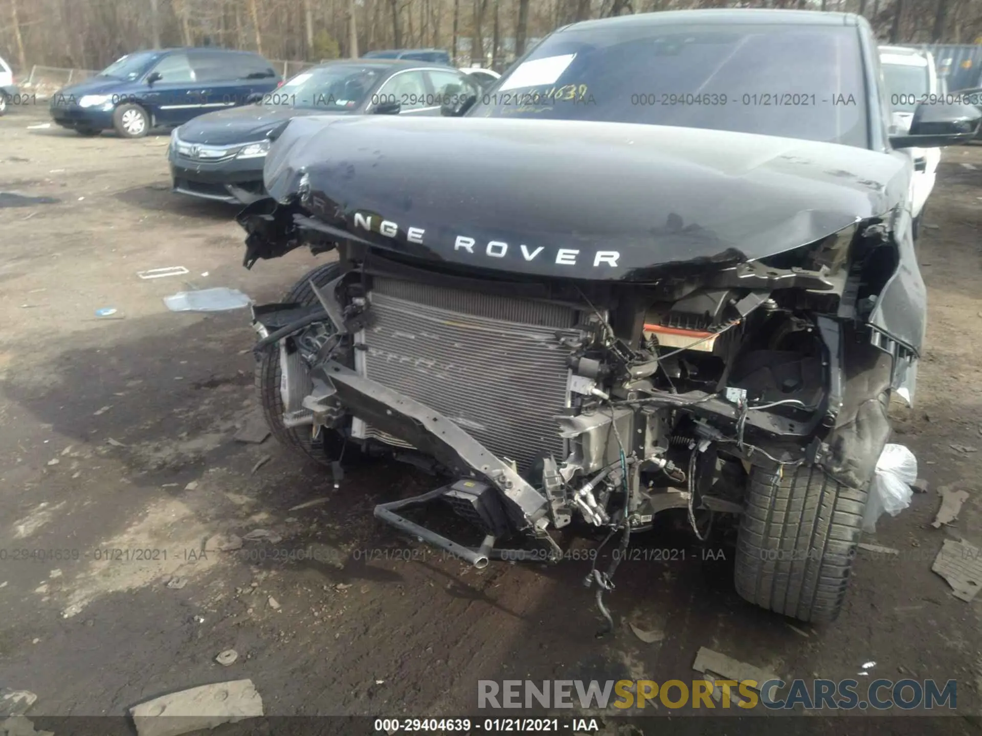 6 fotografías del automóvil dañado SALYB2EXXLA255678 LAND ROVER RANGE ROVER VELAR 2020