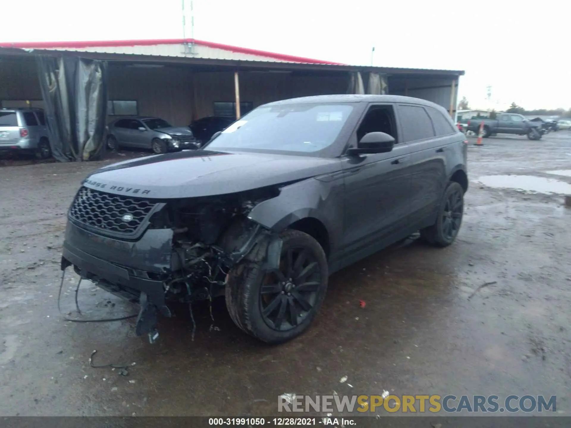 2 fotografías del automóvil dañado SALYB2FV0LA254892 LAND ROVER RANGE ROVER VELAR 2020