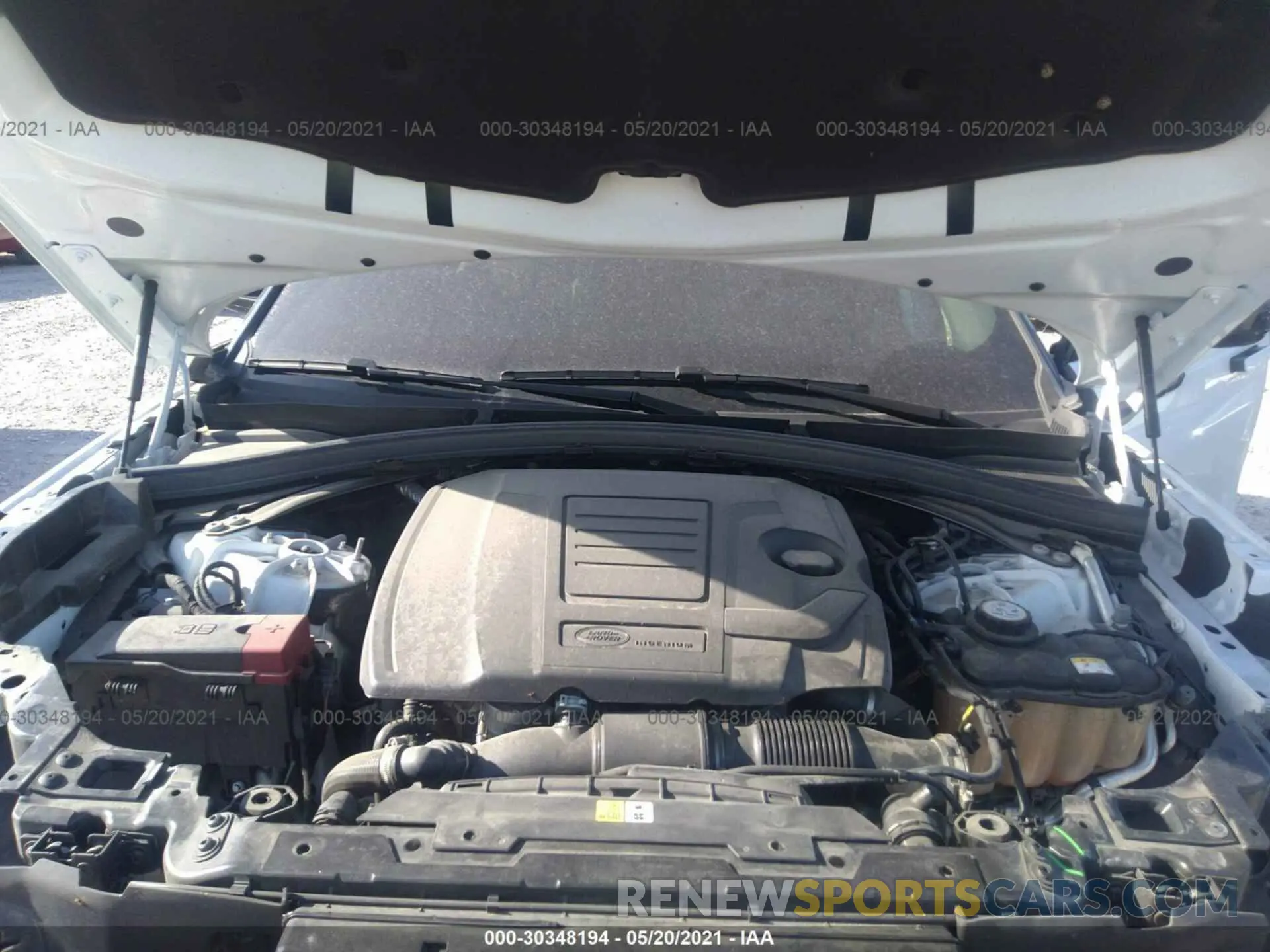 10 fotografías del automóvil dañado SALYK2EX0LA265667 LAND ROVER RANGE ROVER VELAR 2020