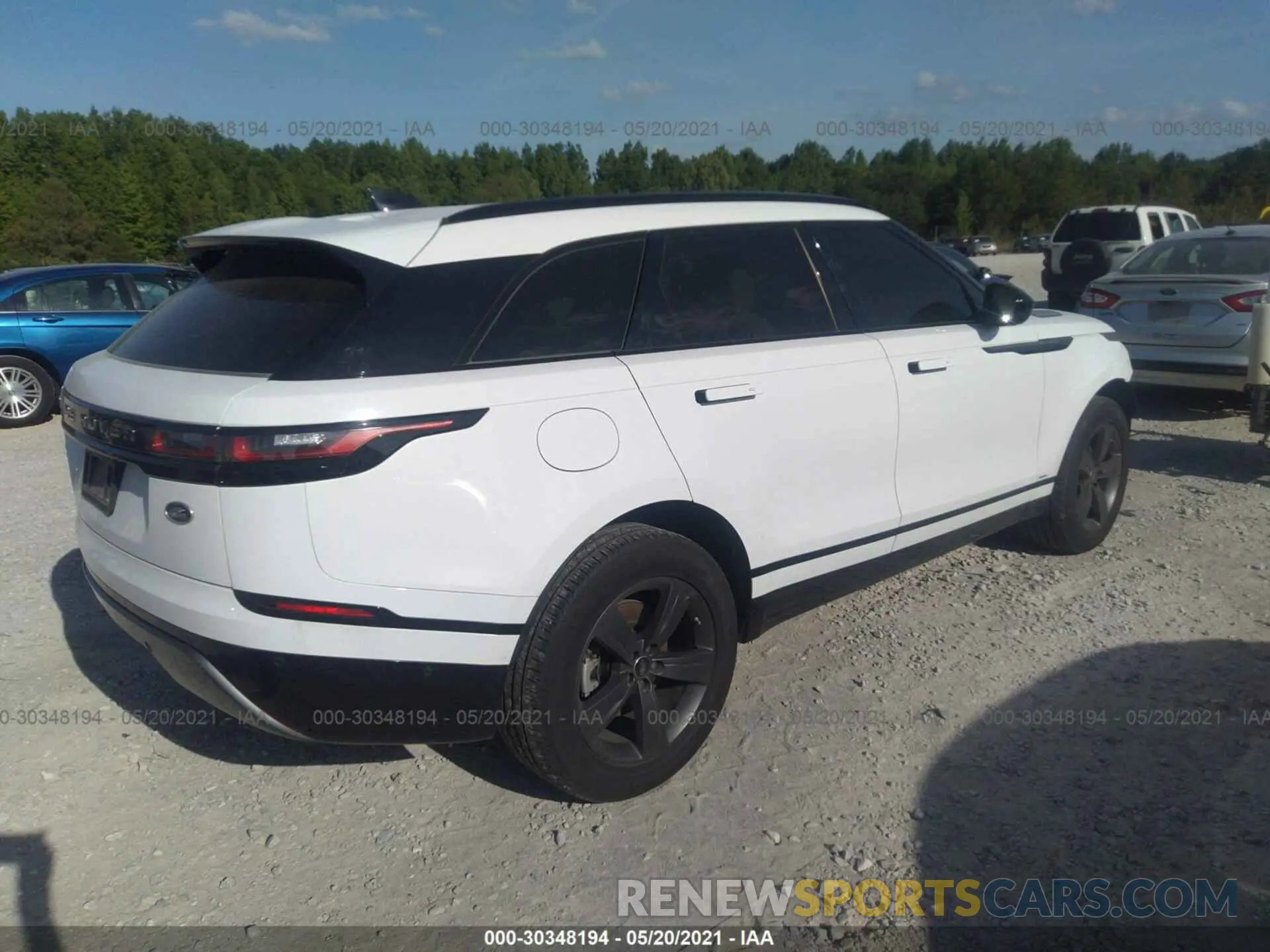 4 fotografías del automóvil dañado SALYK2EX0LA265667 LAND ROVER RANGE ROVER VELAR 2020