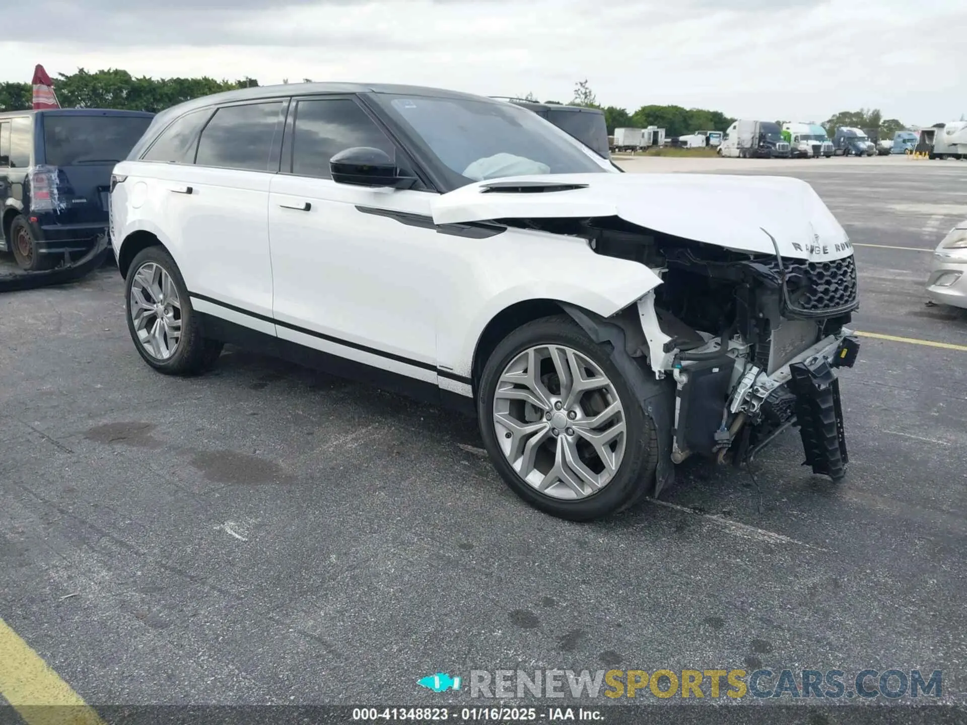 1 fotografías del automóvil dañado SALYK2EX1LA280629 LAND ROVER RANGE ROVER VELAR 2020