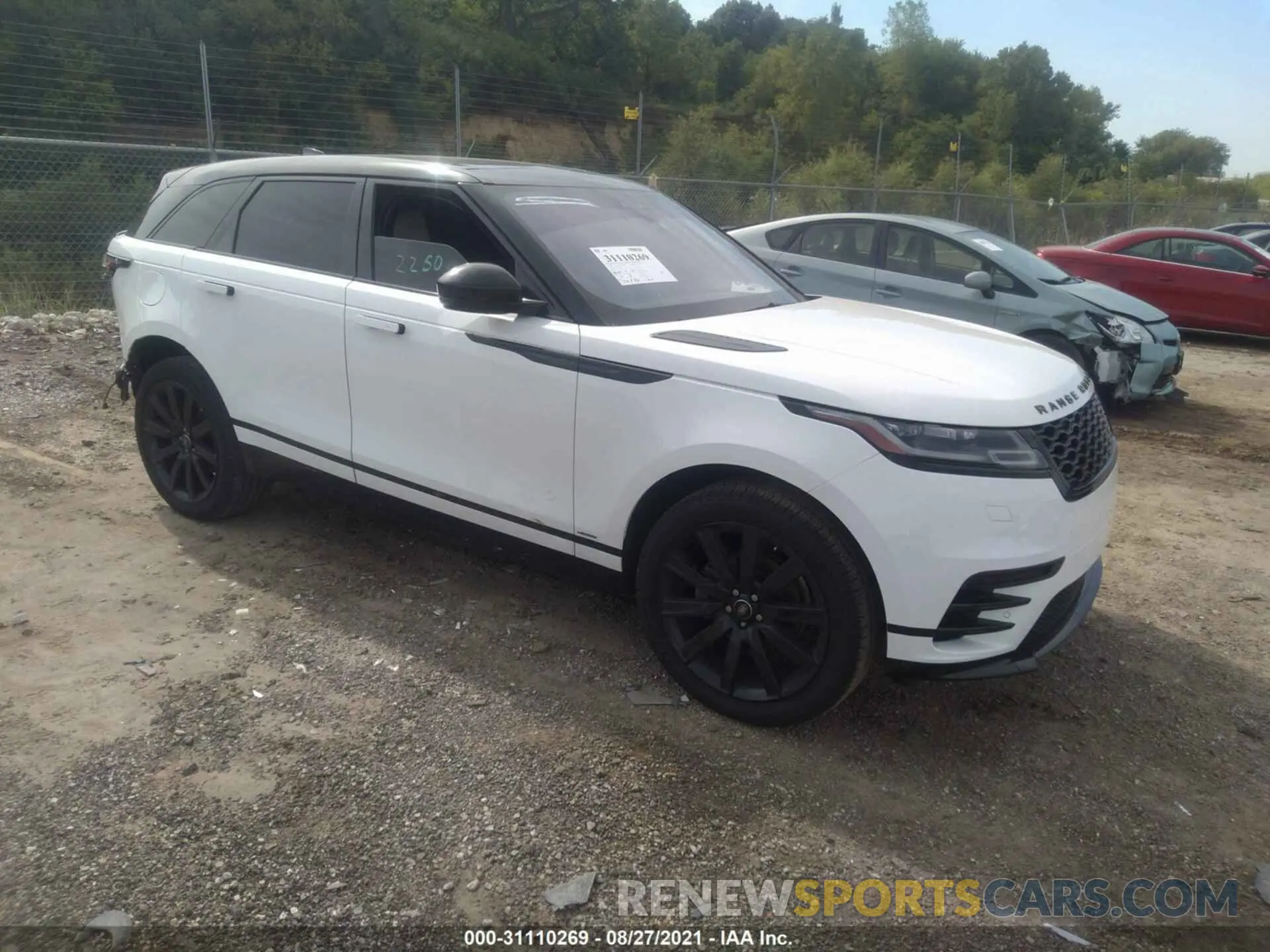 1 fotografías del automóvil dañado SALYK2EX2LA238051 LAND ROVER RANGE ROVER VELAR 2020