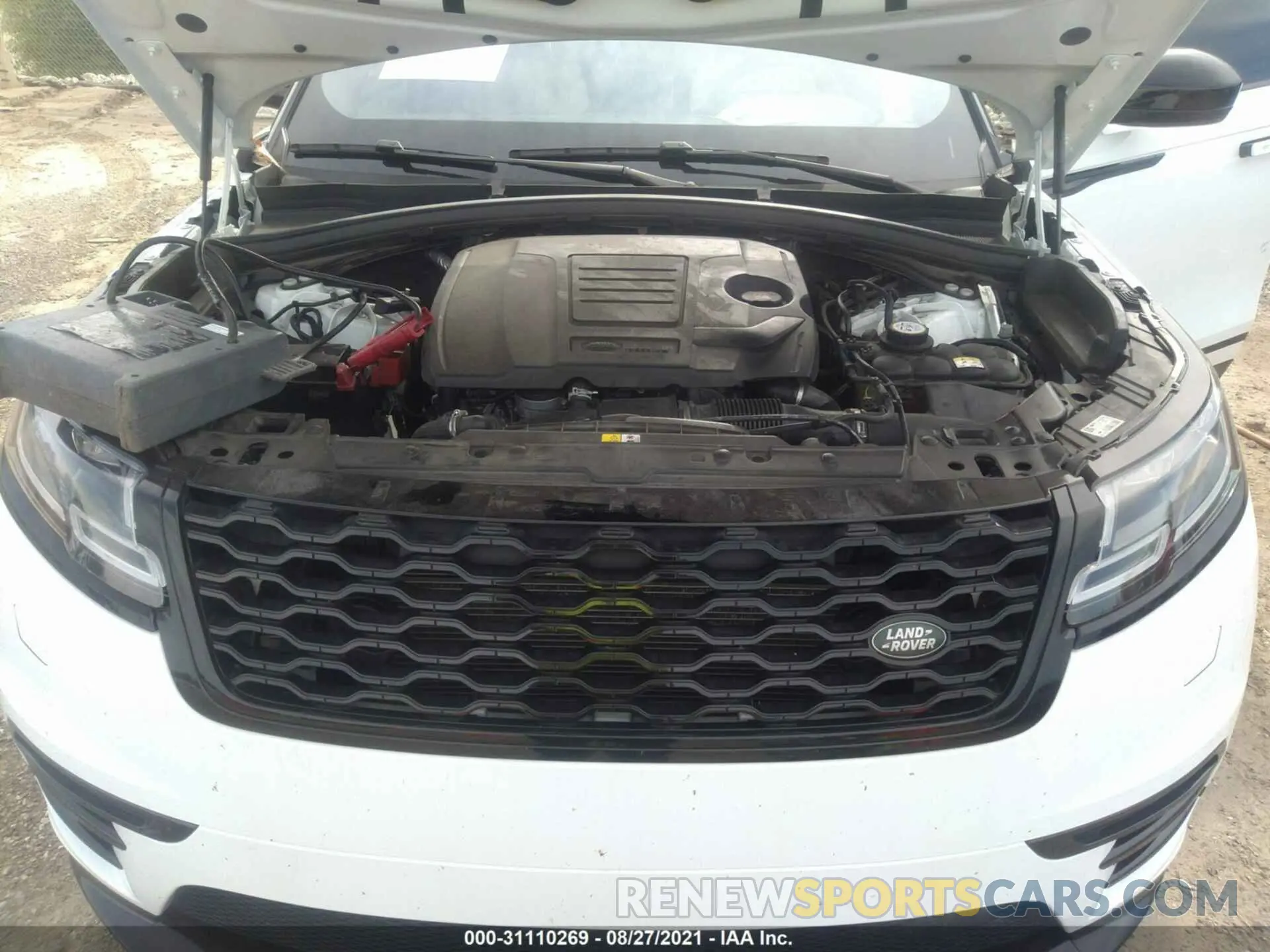 10 fotografías del automóvil dañado SALYK2EX2LA238051 LAND ROVER RANGE ROVER VELAR 2020