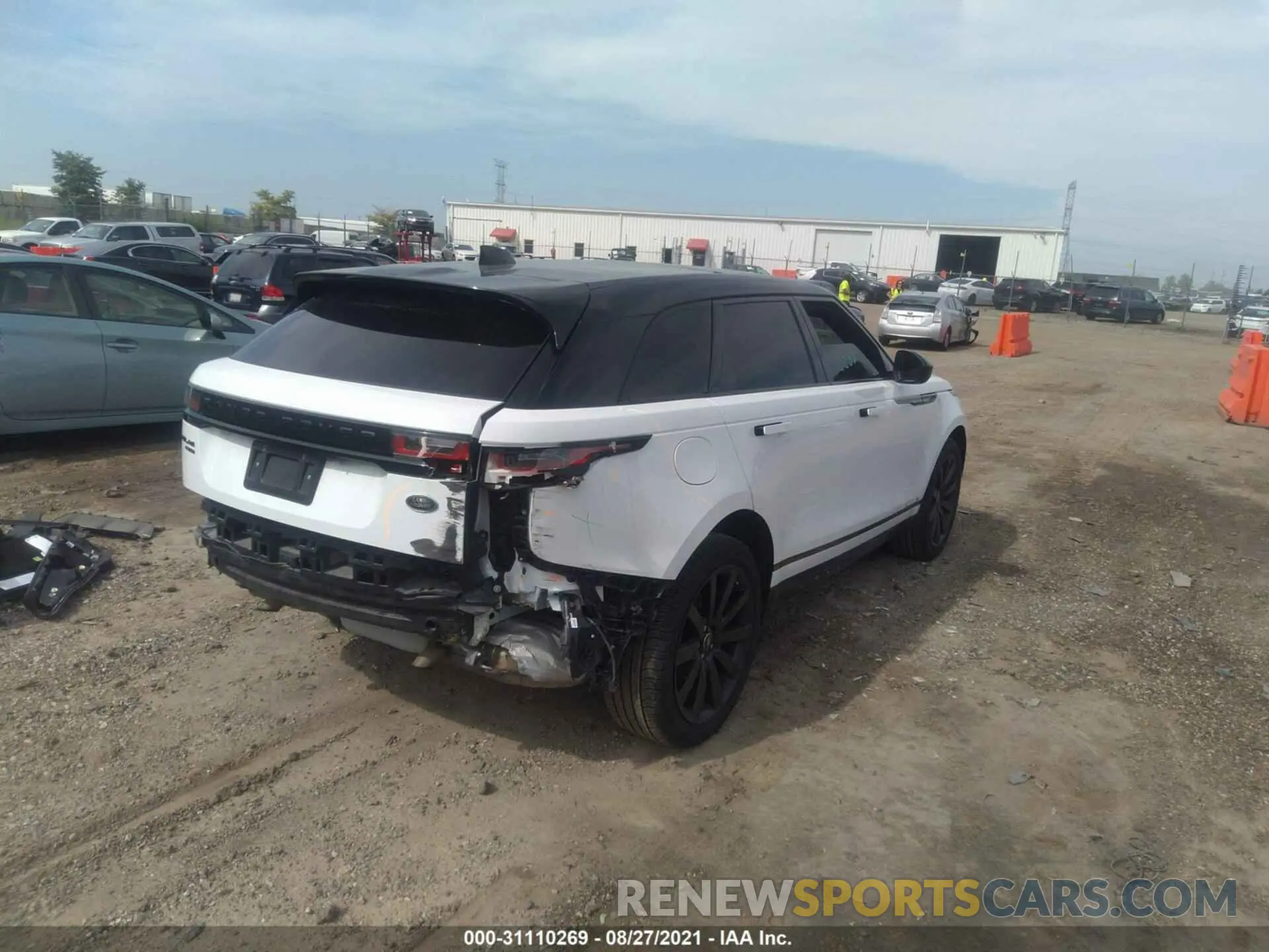 4 fotografías del automóvil dañado SALYK2EX2LA238051 LAND ROVER RANGE ROVER VELAR 2020