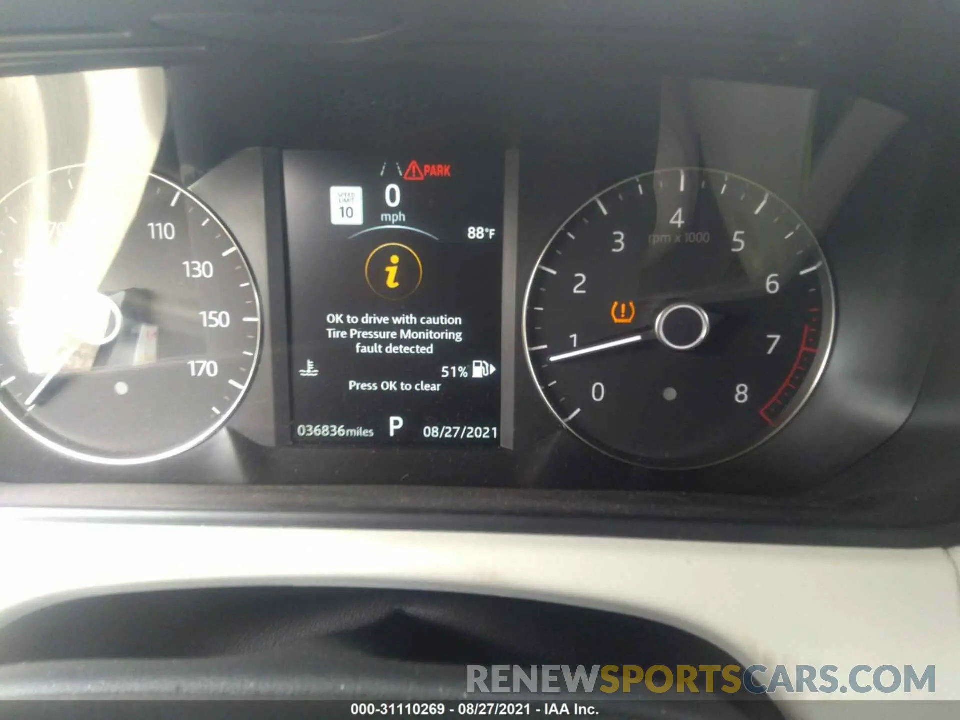 7 fotografías del automóvil dañado SALYK2EX2LA238051 LAND ROVER RANGE ROVER VELAR 2020