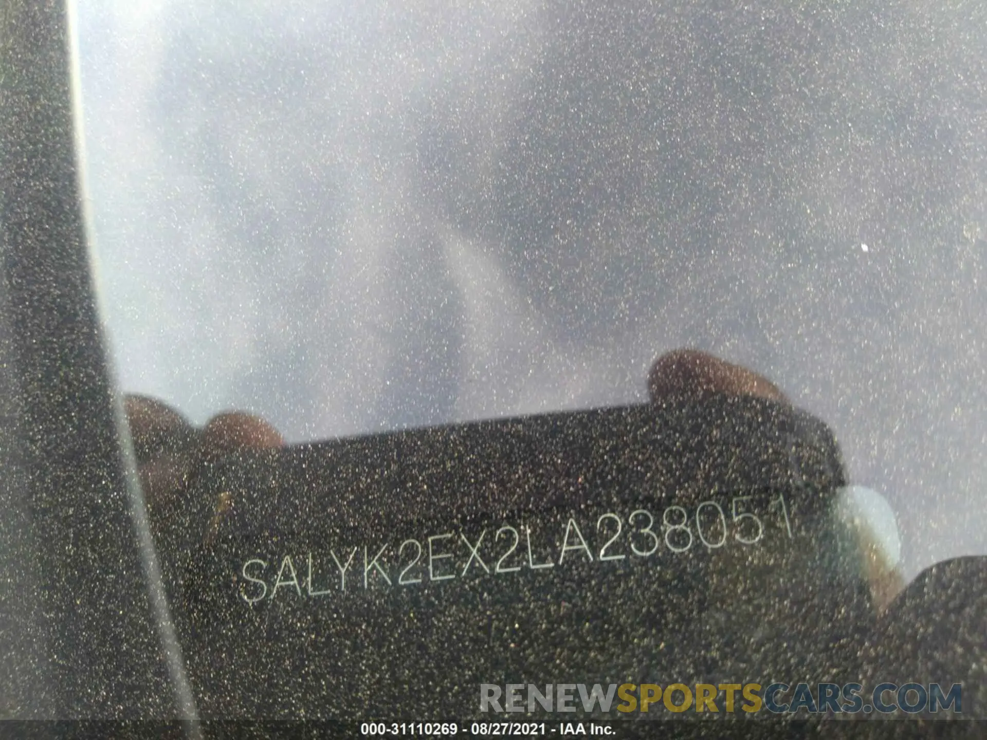 9 fotografías del automóvil dañado SALYK2EX2LA238051 LAND ROVER RANGE ROVER VELAR 2020