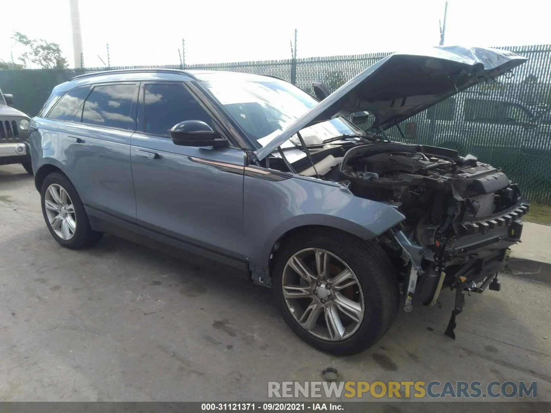 1 fotografías del automóvil dañado SALYK2EX2LA254976 LAND ROVER RANGE ROVER VELAR 2020