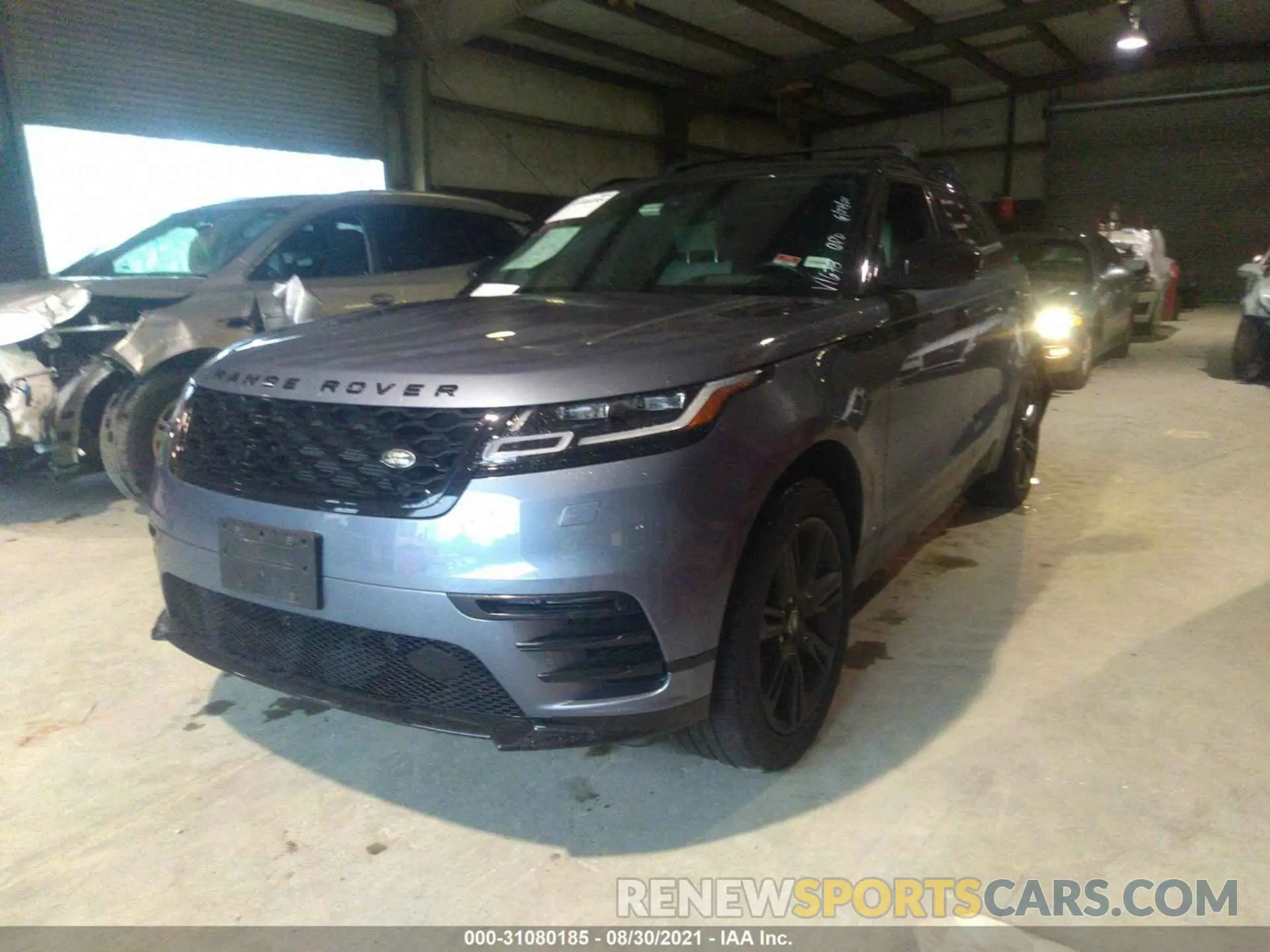 2 fotografías del automóvil dañado SALYK2EX2LA271678 LAND ROVER RANGE ROVER VELAR 2020