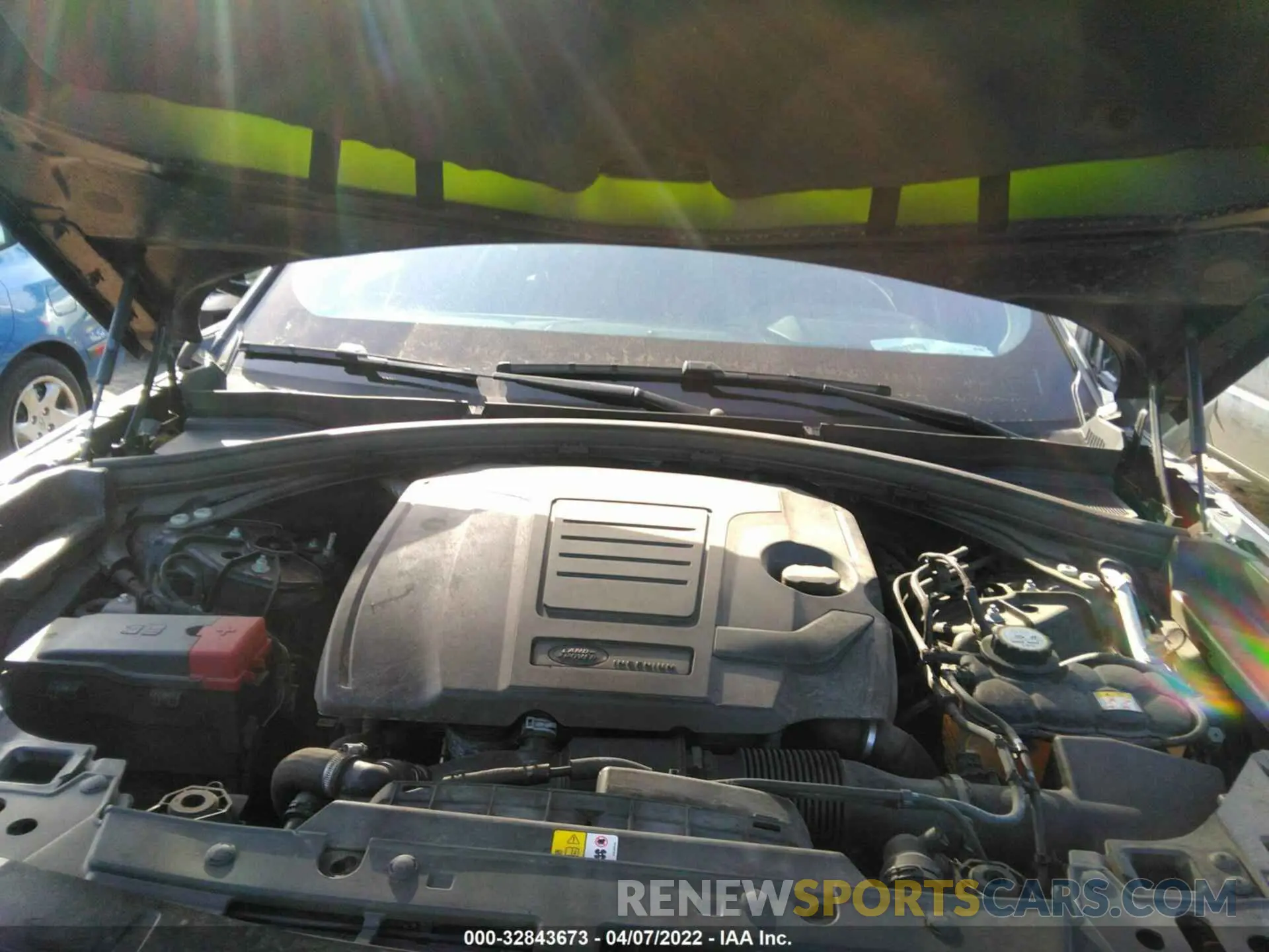 10 fotografías del automóvil dañado SALYK2EX3LA253724 LAND ROVER RANGE ROVER VELAR 2020