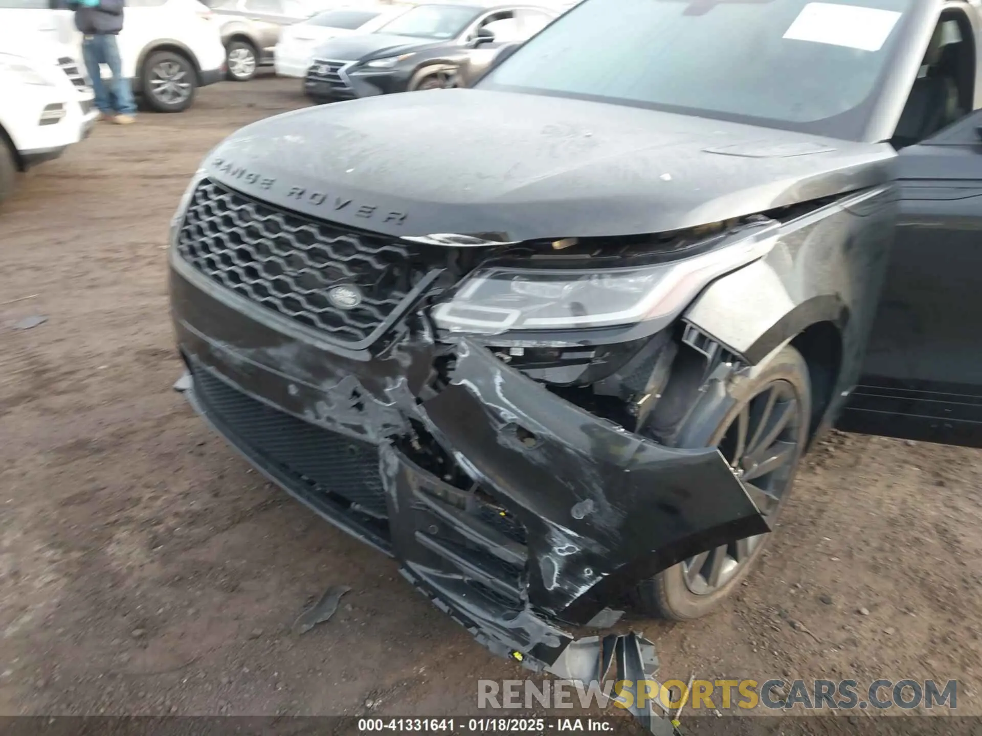 18 fotografías del automóvil dañado SALYK2EX3LA293608 LAND ROVER RANGE ROVER VELAR 2020