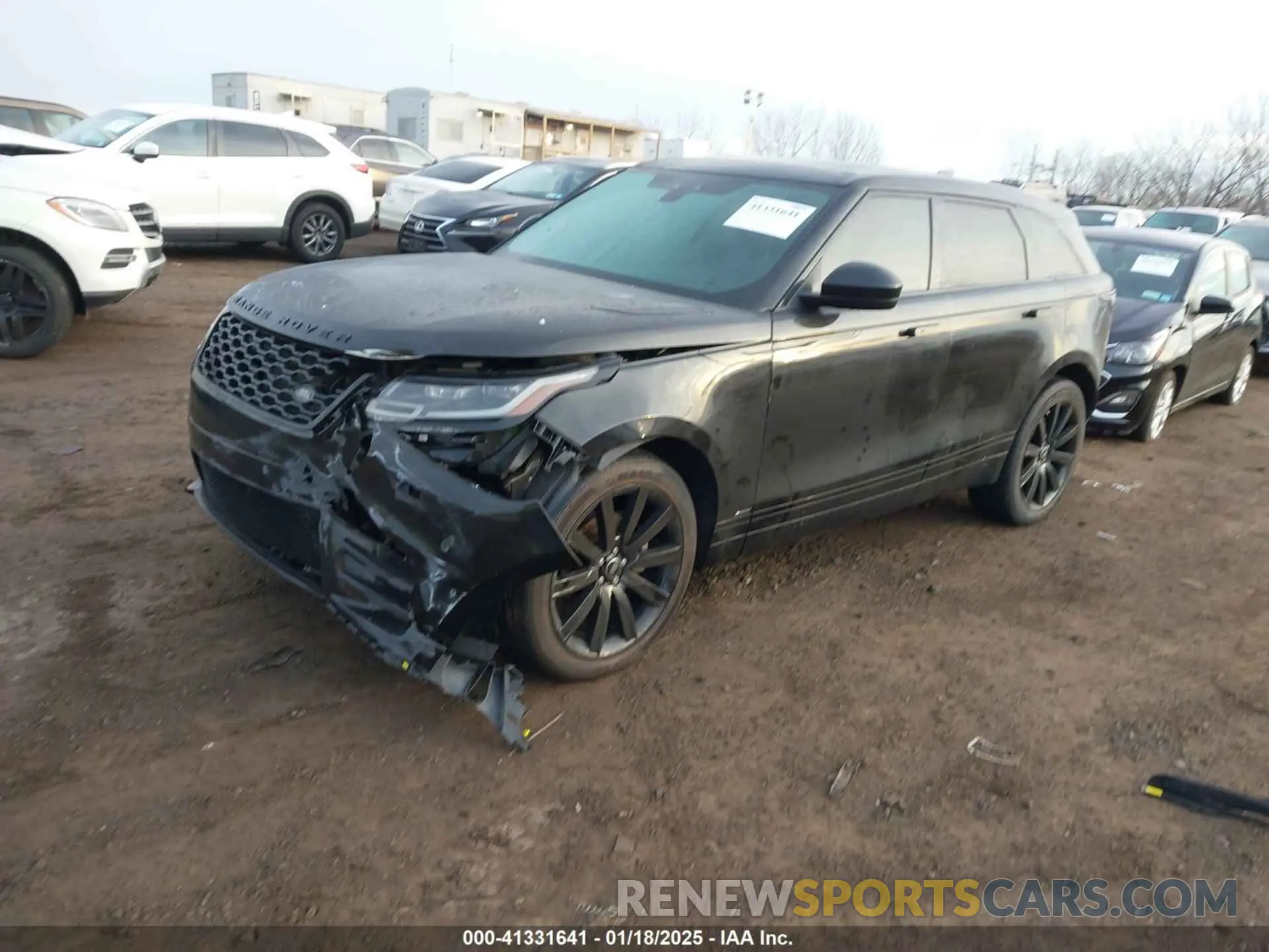 2 fotografías del automóvil dañado SALYK2EX3LA293608 LAND ROVER RANGE ROVER VELAR 2020