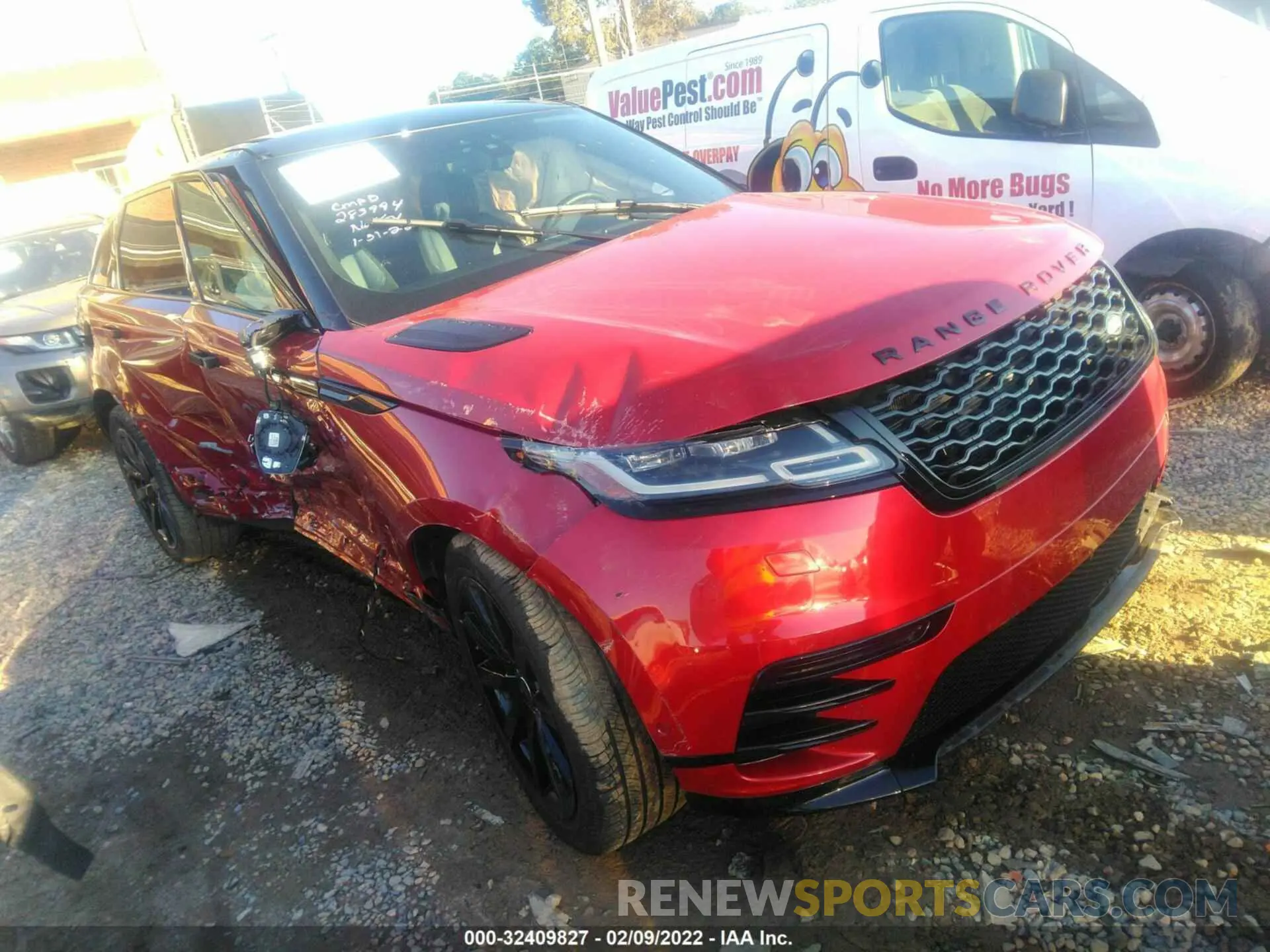 1 fotografías del automóvil dañado SALYK2EX6LA283994 LAND ROVER RANGE ROVER VELAR 2020