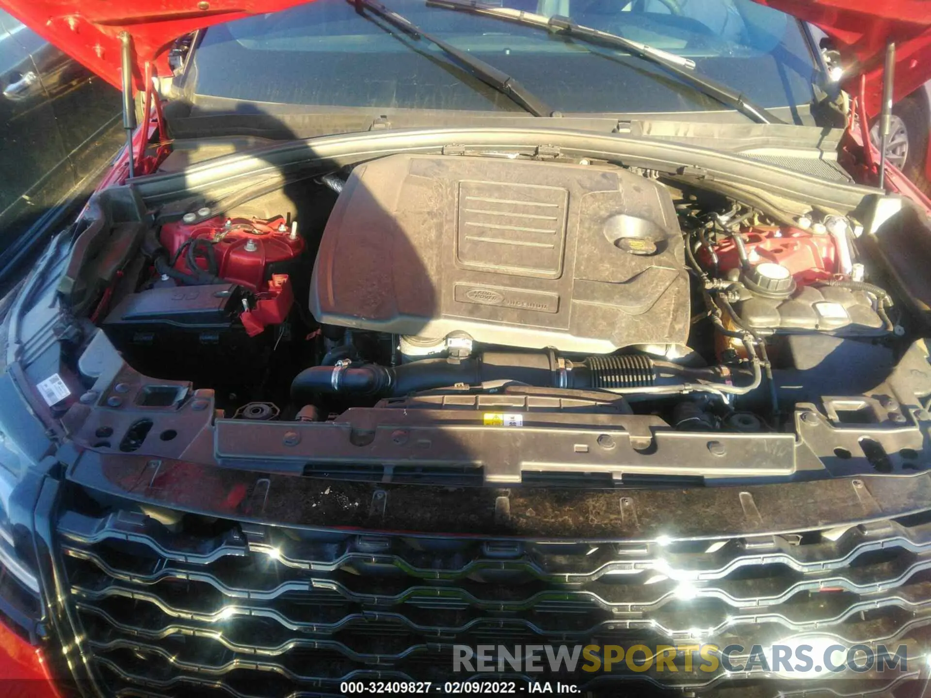 10 fotografías del automóvil dañado SALYK2EX6LA283994 LAND ROVER RANGE ROVER VELAR 2020