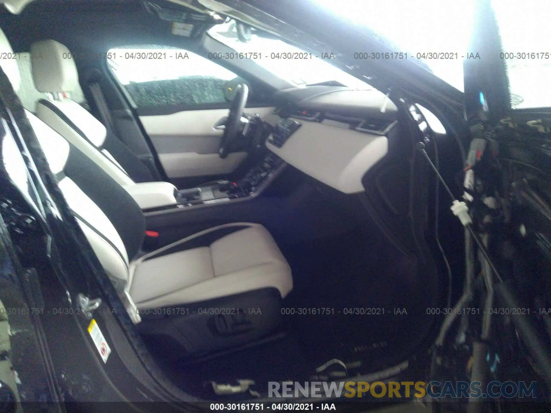 5 fotografías del automóvil dañado SALYK2EX6LA294008 LAND ROVER RANGE ROVER VELAR 2020