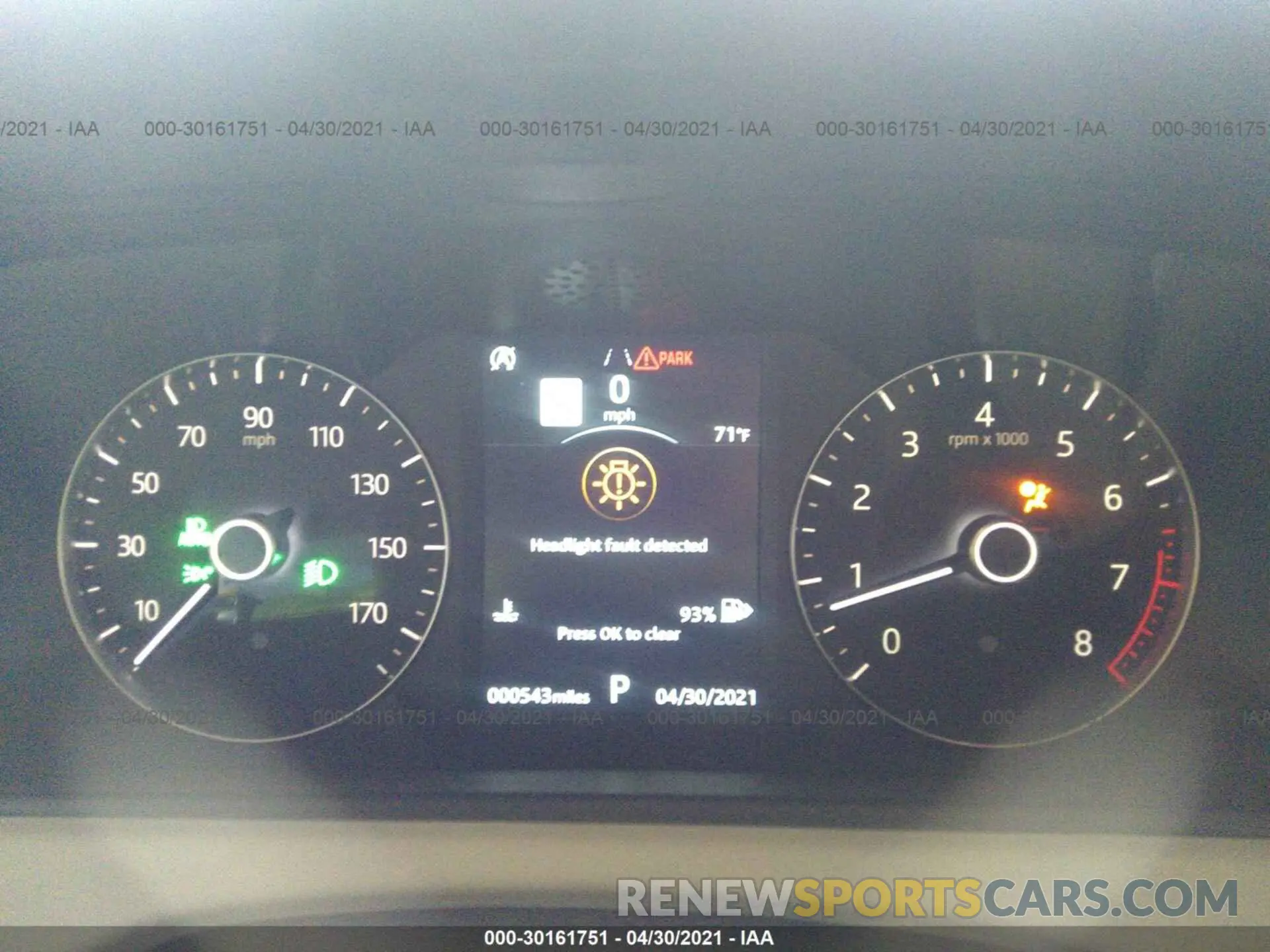 7 fotografías del automóvil dañado SALYK2EX6LA294008 LAND ROVER RANGE ROVER VELAR 2020